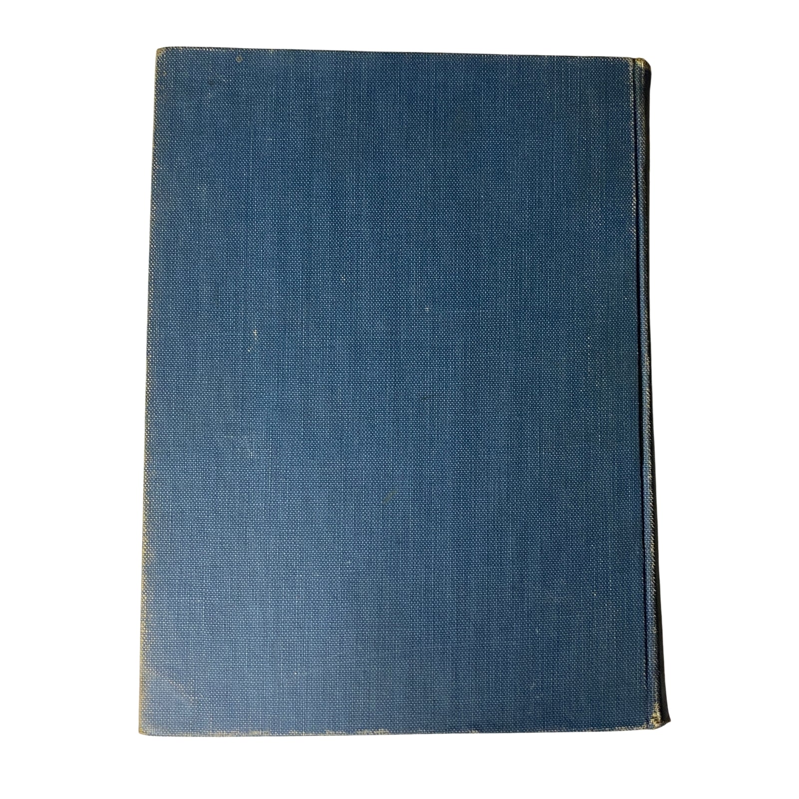 Back cover of the Time Magazine Library Bound October 5-December 28, 1931, showing a plain blue hardcover.