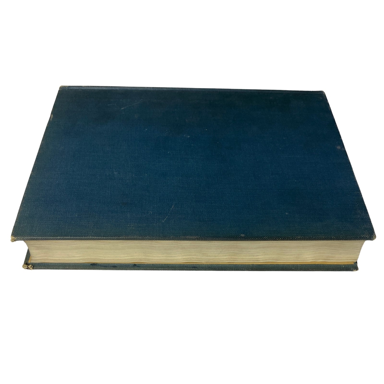 Side view of Time Magazine bound volume from July 6 to September 28, 1931, showcasing a durable blue cover, perfect for archival purposes.