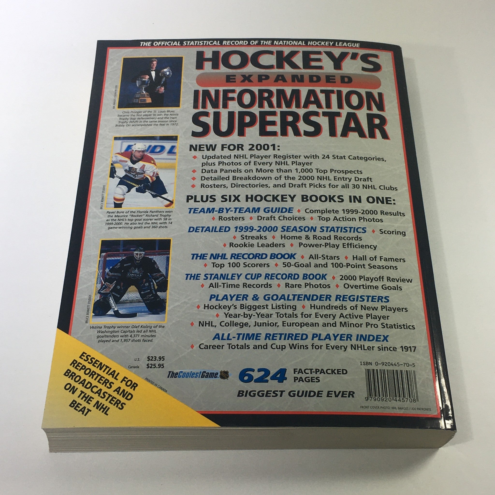 VTG NHL Official Guide & Record Book 2001 / MVP Scott Stevens / Stanley Cup 2001