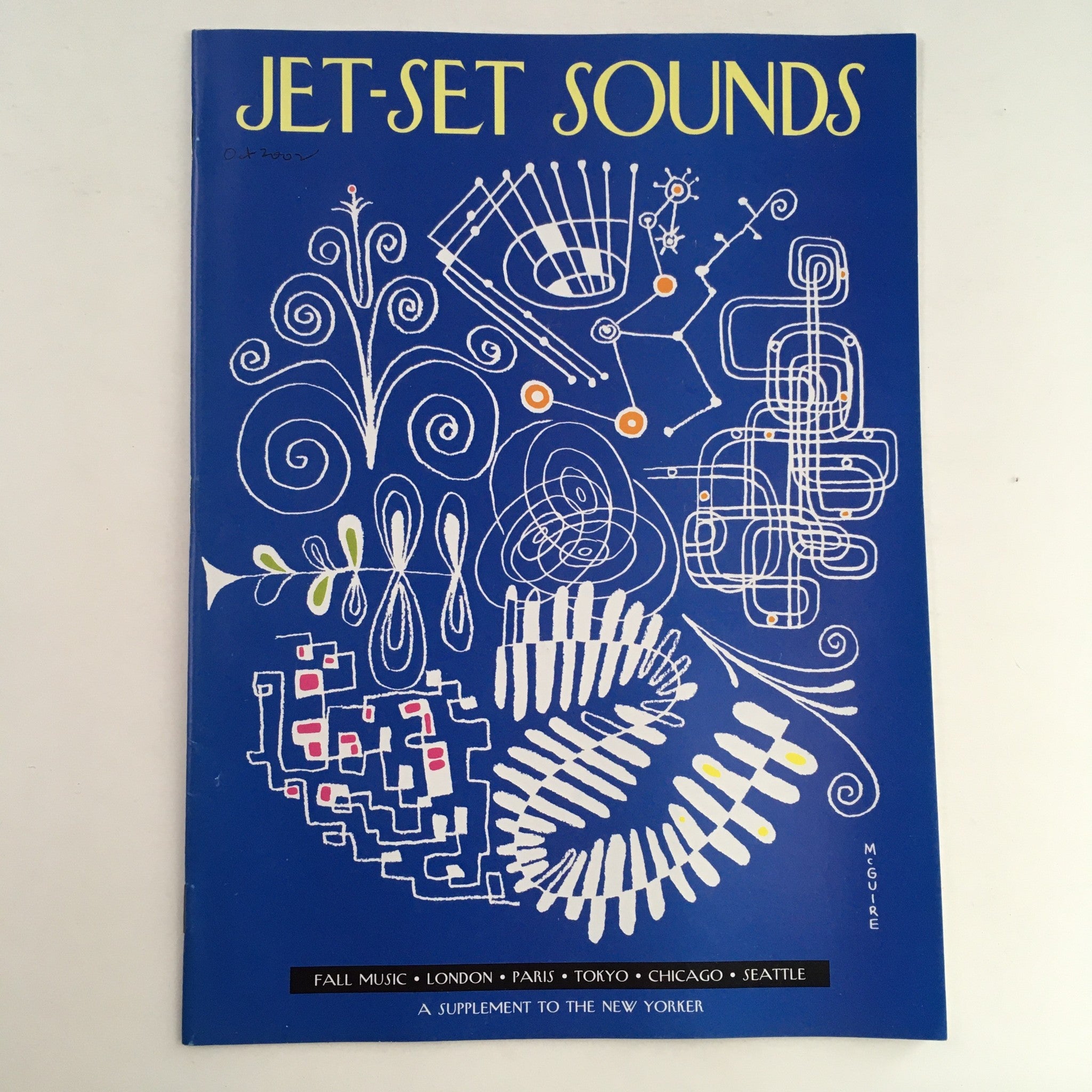 The New Yorker 2002 Jet-Set Sounds Fall Music Theme Cover by Richard McGuire