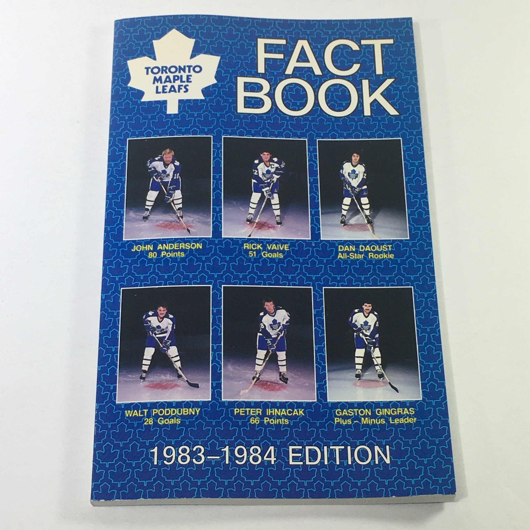 VTG NHL Official Fact Books 1983-1984 - Toronto Maple Leafs / John Anderson