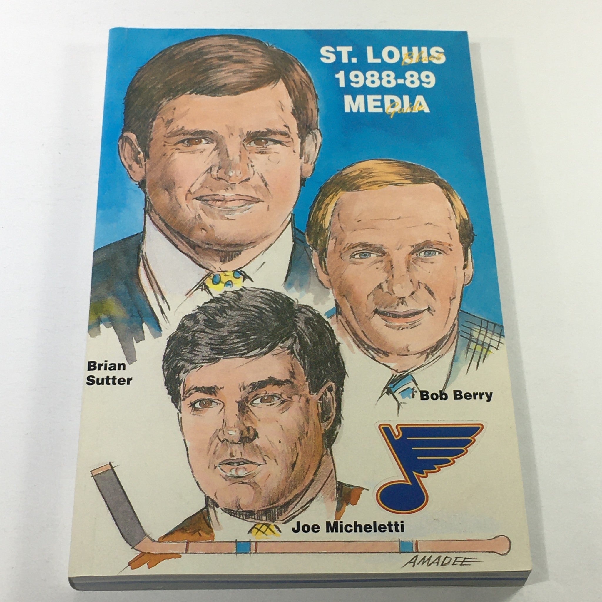 VTG NHL Official Media Guide 1988-1989 - St. Louis Blues / Joe Micheletti