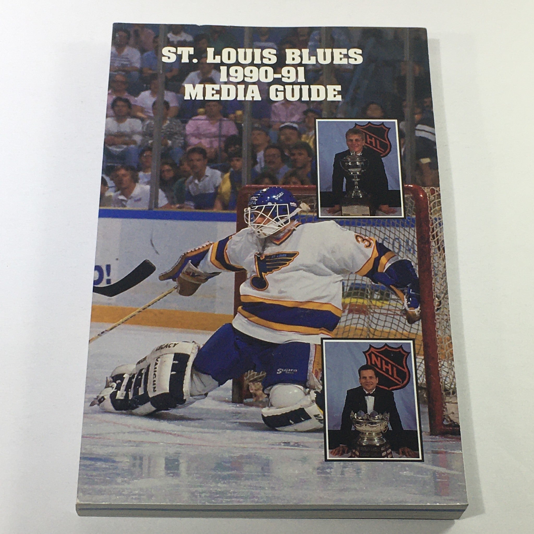 VTG NHL Official Media Guide 1990-1991 - St. Louis Blues / Glen Featherstone