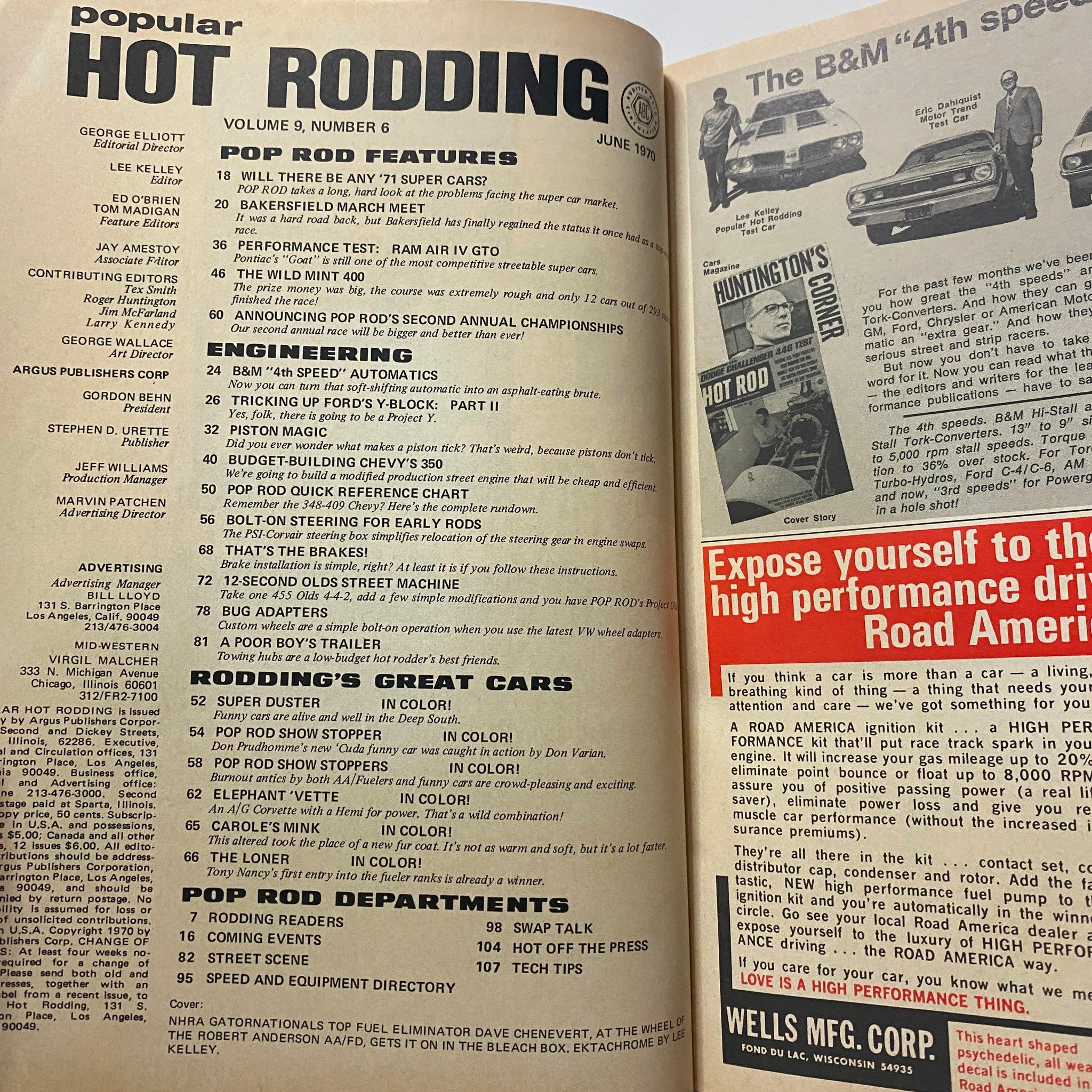 Popular Hot Rodding Magazine June 1970 Fuel Eliminator Dave Chenevert No Label