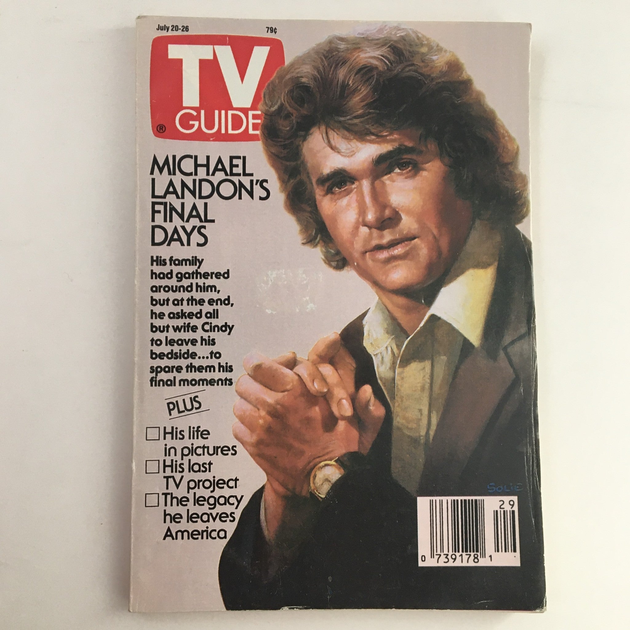 TV Guide Magazine July 20 1991 Michael Landon No Label Central Virginia Edition