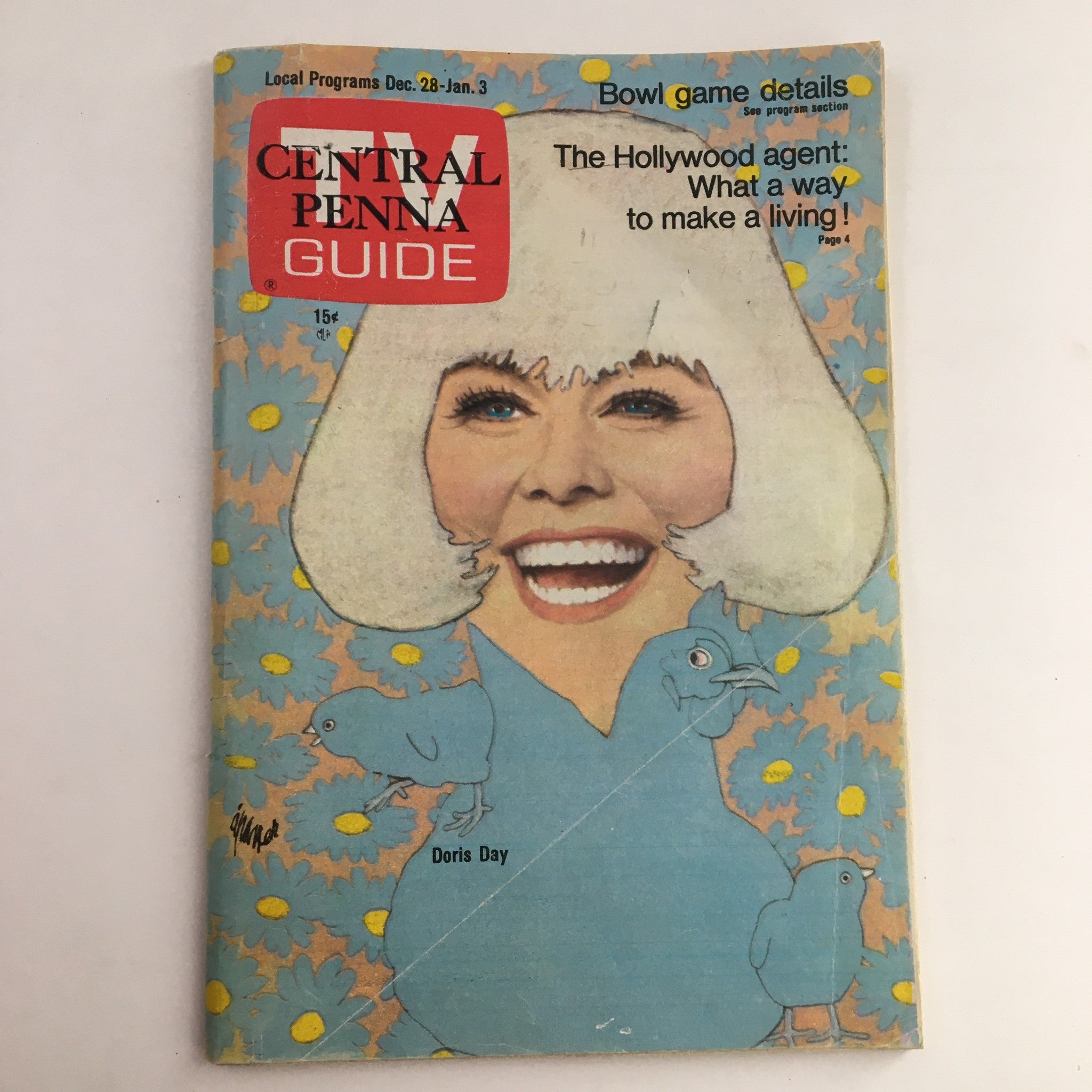 TV Guide Magazine December 28 1968 Doris Day, No Label Central Pennsylvania