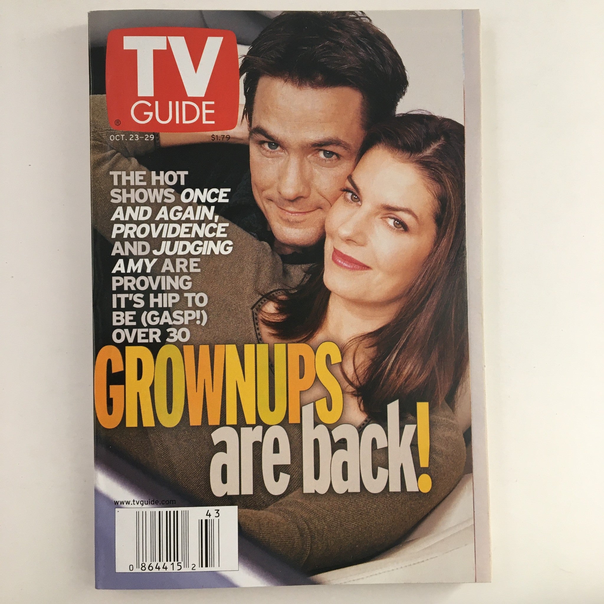 TV Guide Magazine October 23 1999 Amy & Seth Peterson Southeast Pennsylvania VG