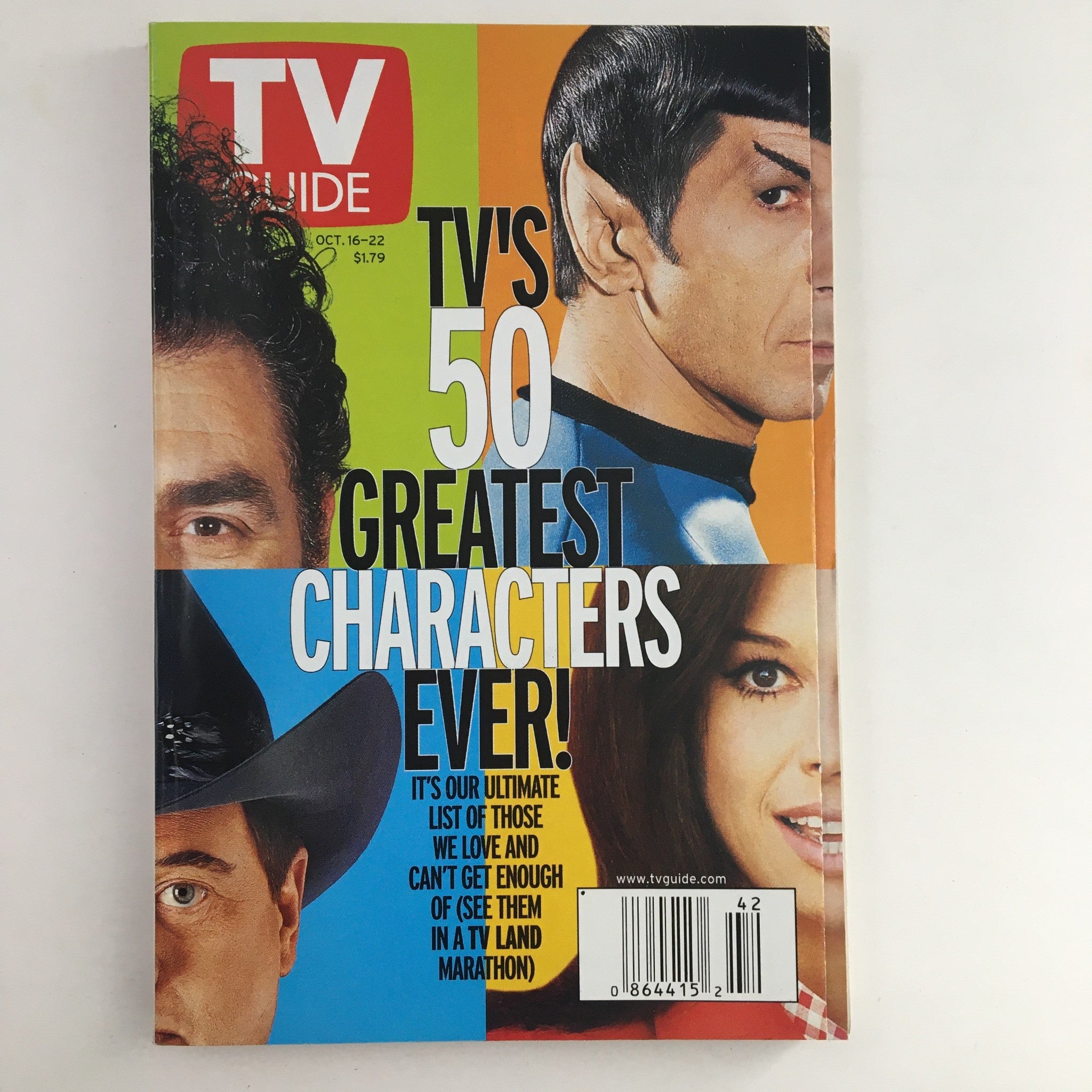 TV Guide Magazine October 16 1999 Greatest Characters Southeast Pennsylvania VG