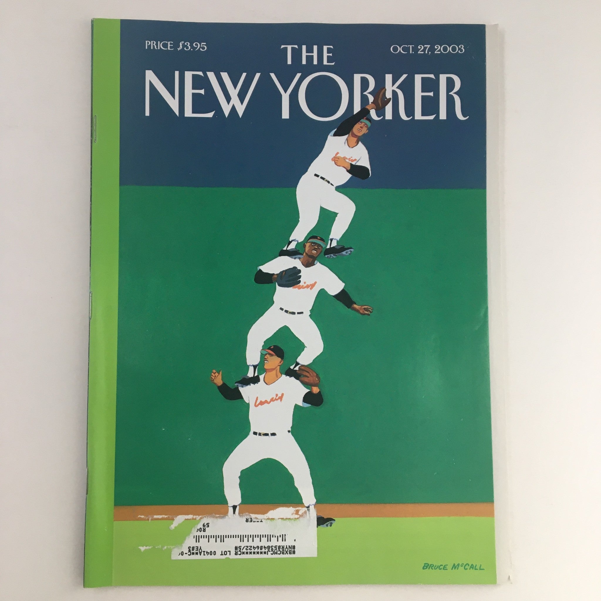 The New Yorker Full Magazine October 27 2003 Fly Ball by Bruce McCall VG