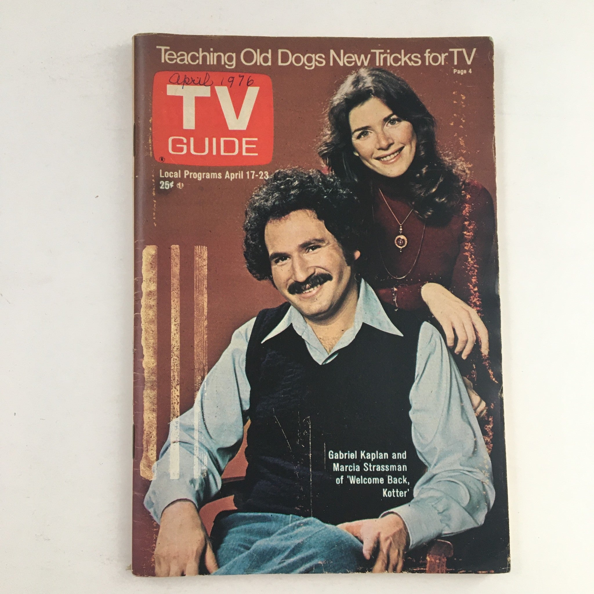 TV Guide Magazine April 17 1976 Gabriel Kaplan Marcia Strassman Nebraska Edition