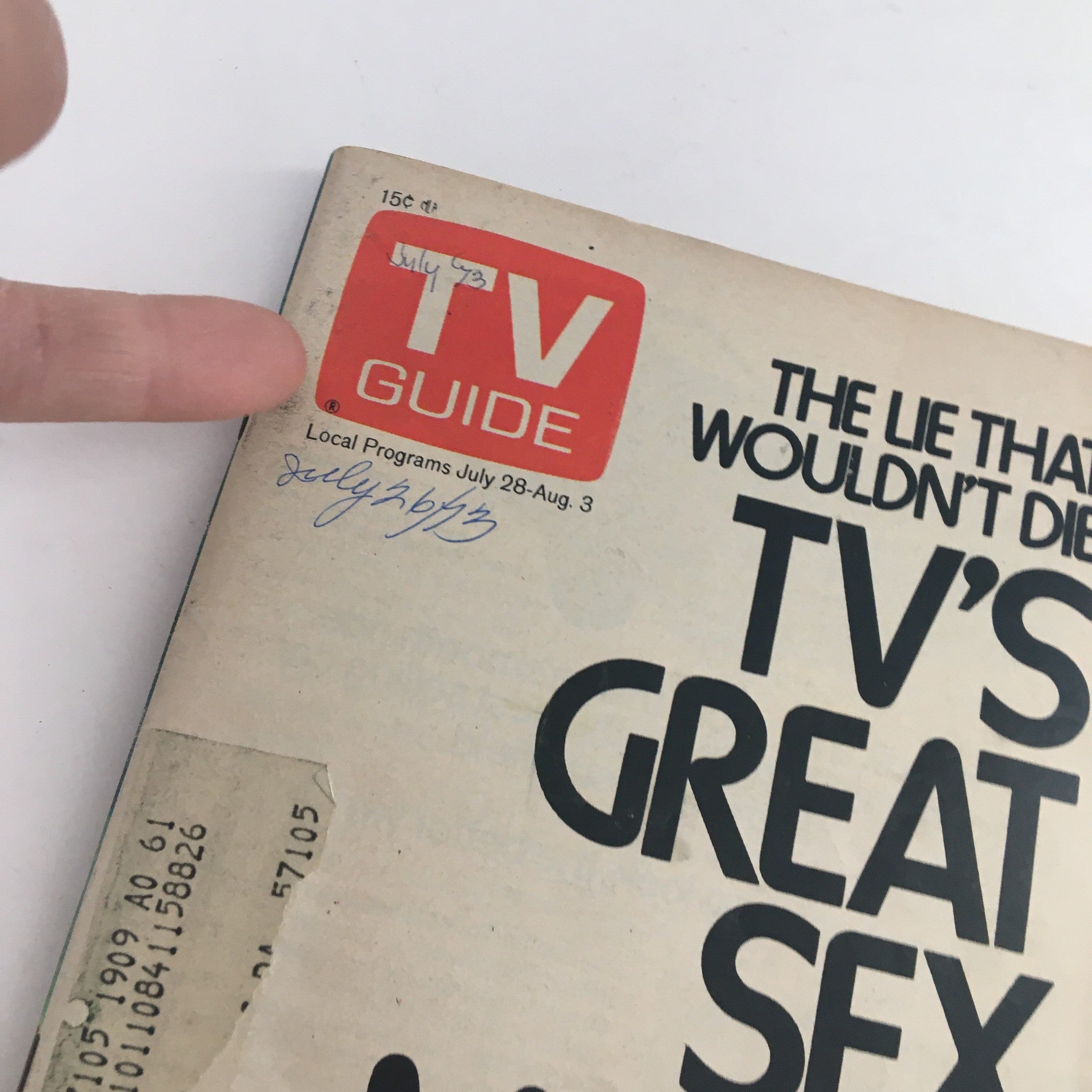 TV Guide Magazine July 28 1973 TV's Great Sex Movie Scare, Nebraska Edition