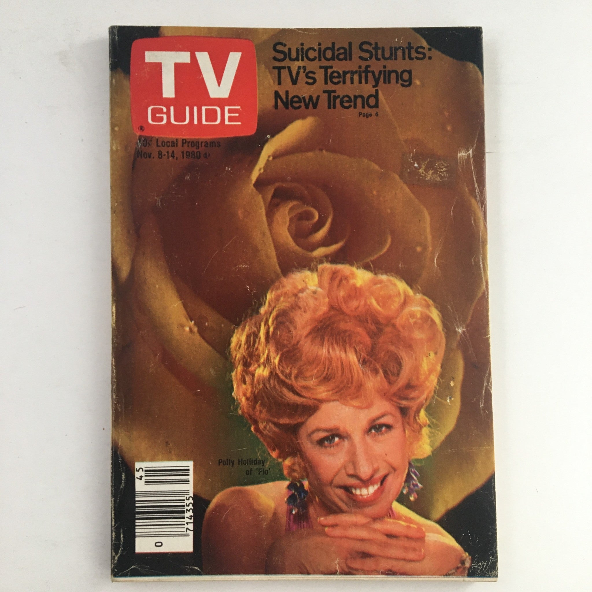 TV Guide Magazine November 8 1980 Polly Holliday, No Label Washington-Baltimore