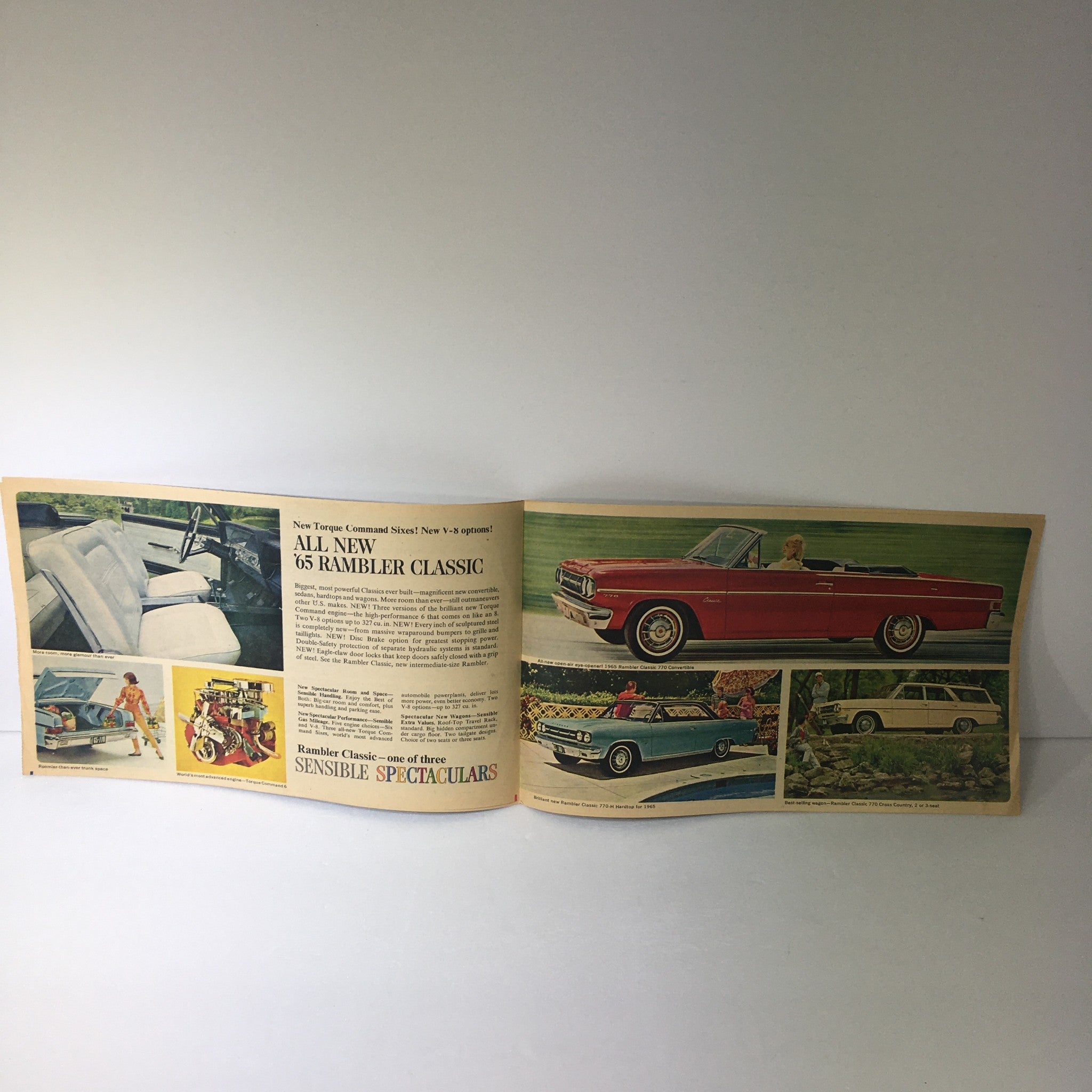 VTG 1965 Rambler Classic 770 Convertible Spectaculars Car Auto Brochure Catalog