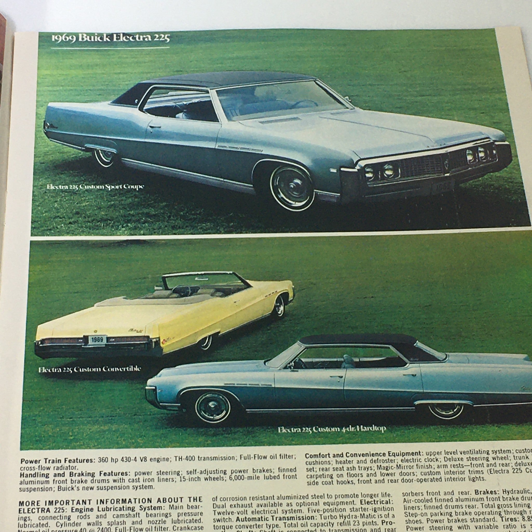 VTG 1969 Buick Riviera GS Electra Custom Sport Coupe Car Auto Brochure Catalog