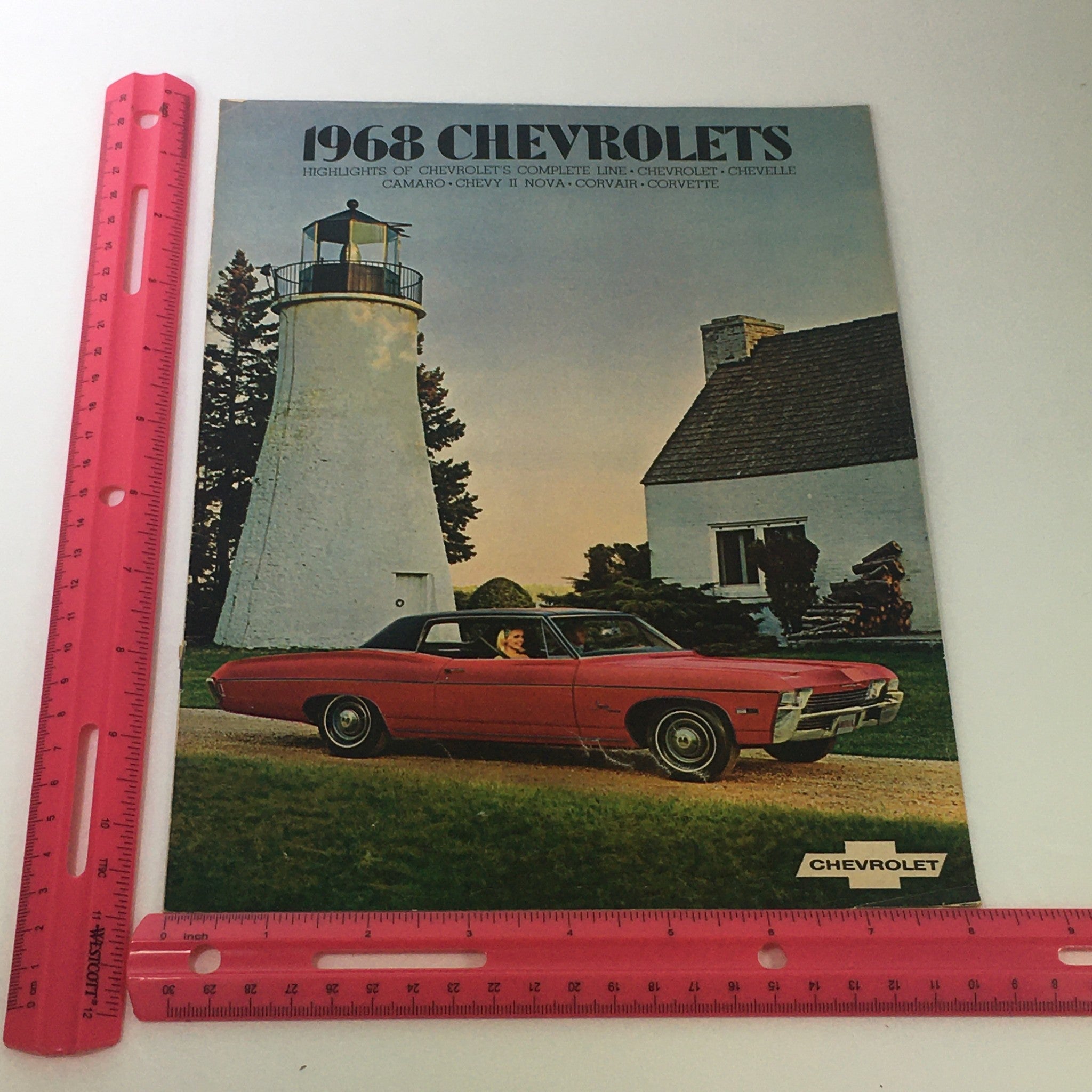 VTG 1968 Chevrolet Chevelle Camaro Chevy II Corvair Car Auto Brochure Catalog