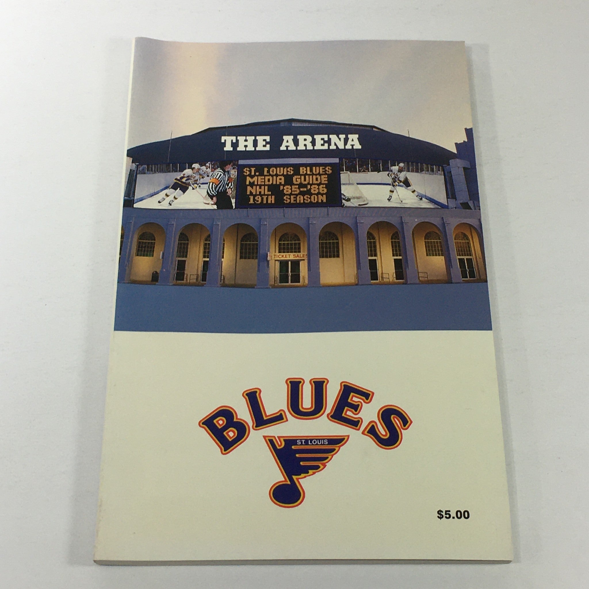 VTG NHL Official Media Guide 1985-1986 - St. Louis Blues / The Arena