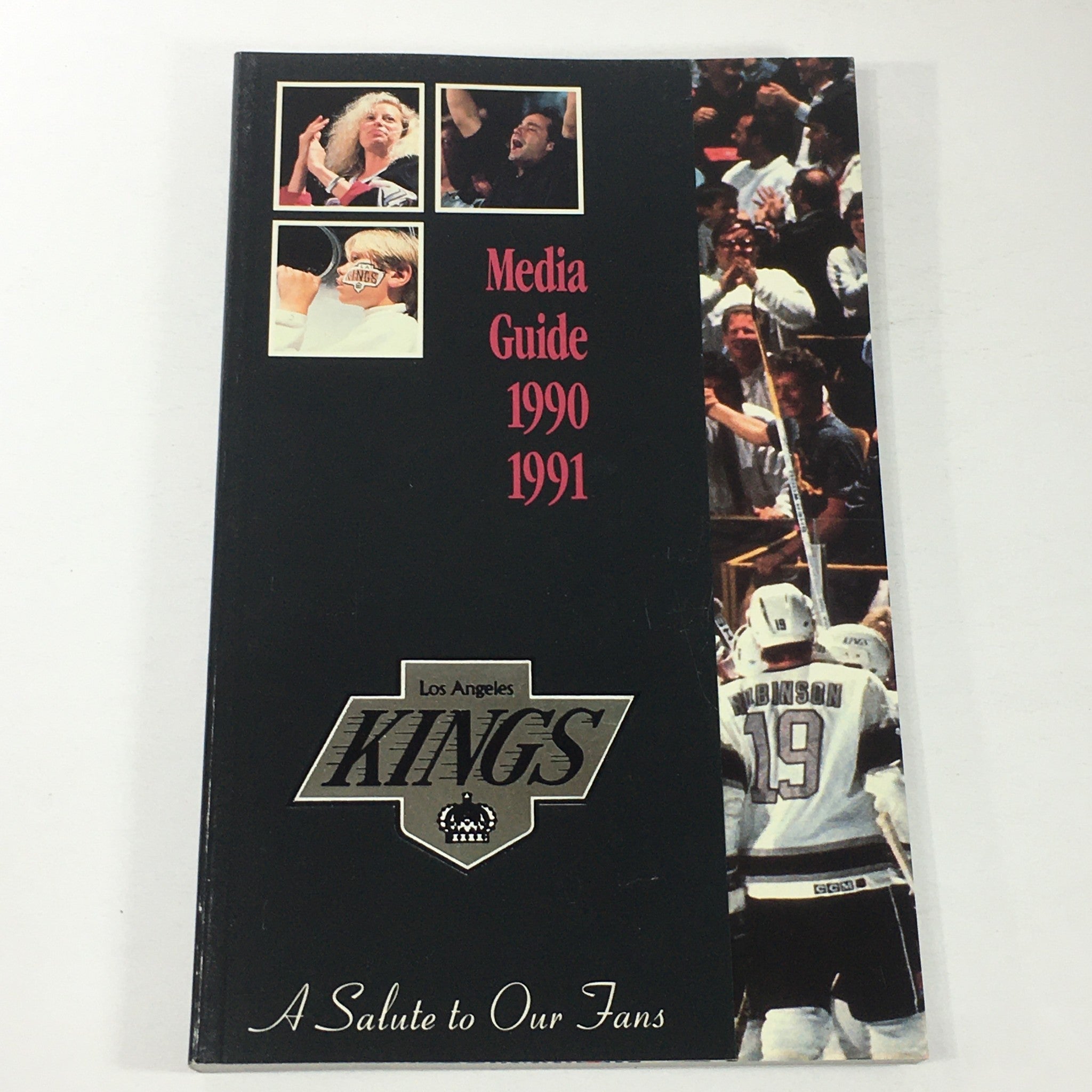 VTG NHL Official Media Guide 1990-1991 - Los Angeles Kings / Larry Robinson