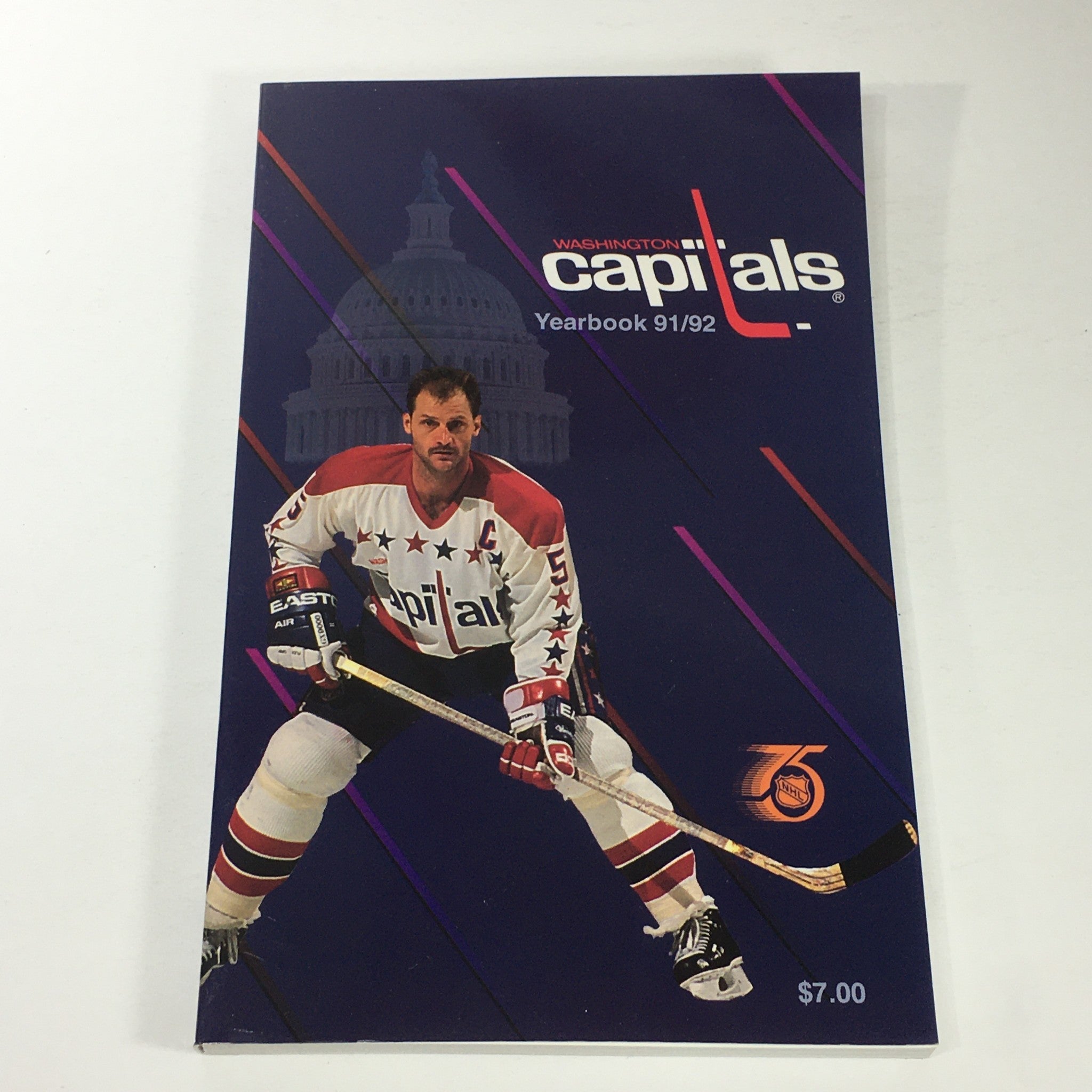 VTG NHL Official Yearbook 1991-1992 - Washington Capitals / Rod Langway