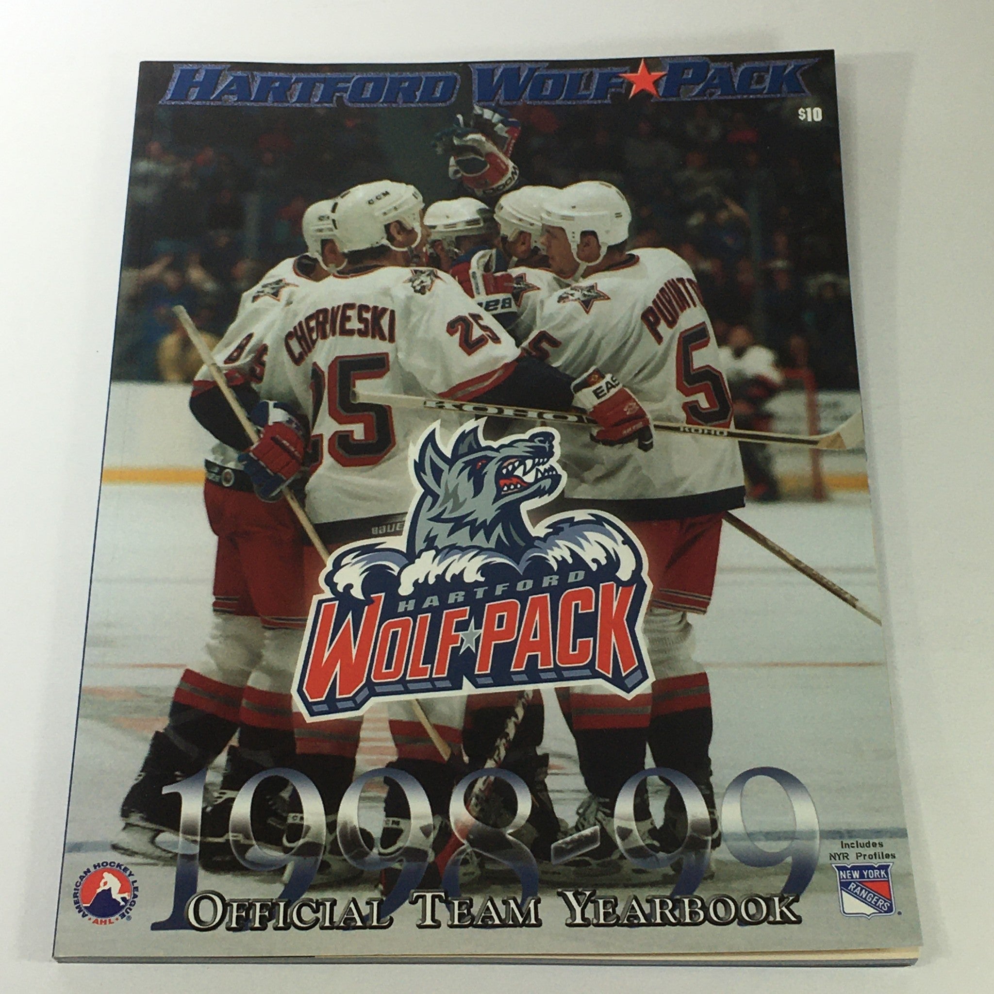 VTG NHL Official Yearbook 1998-1999 - Hartford Wolf Pack / Dale Purinton