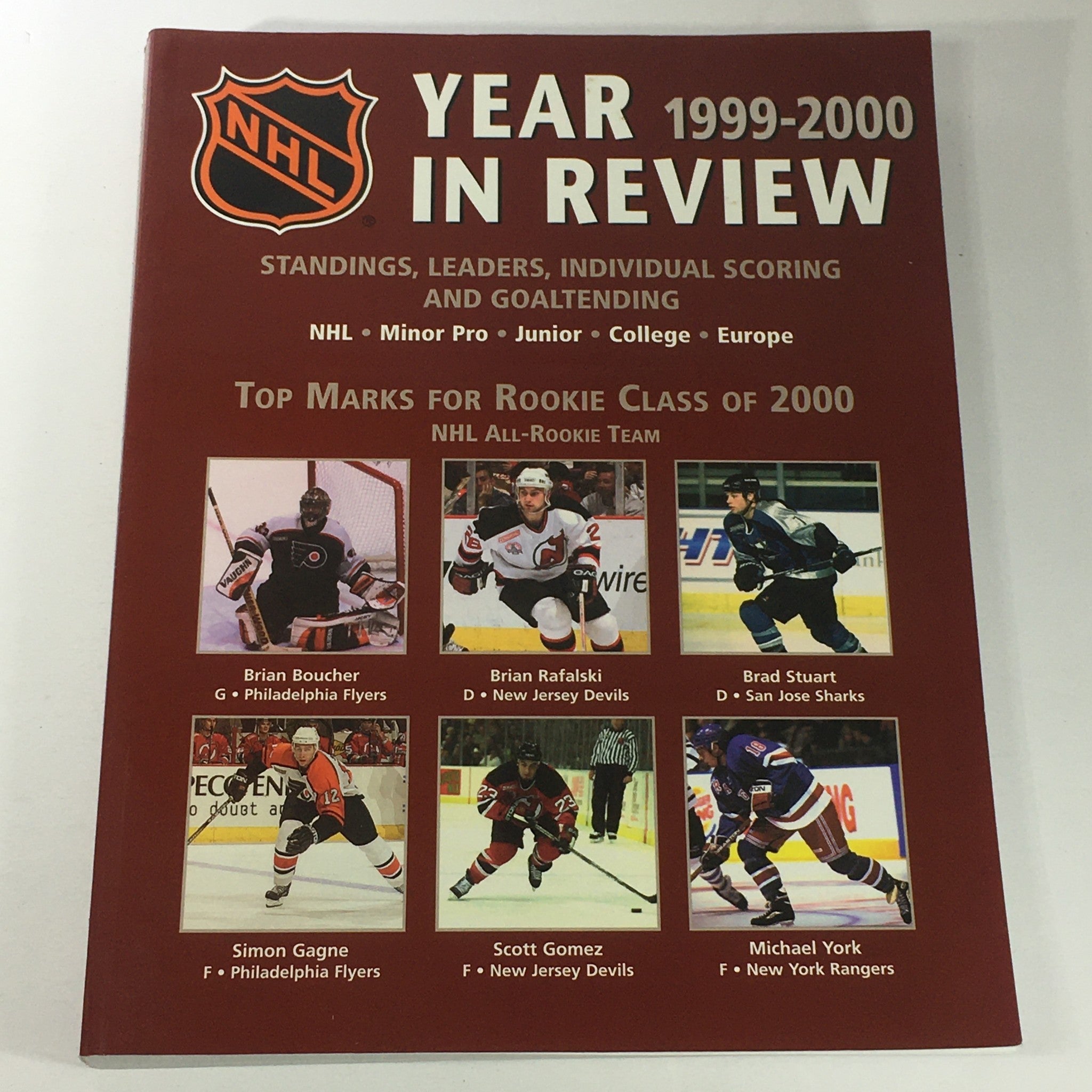 VTG NHL Official Year In Review 1999-2000 - Brian Boucher / Brian Rafalski