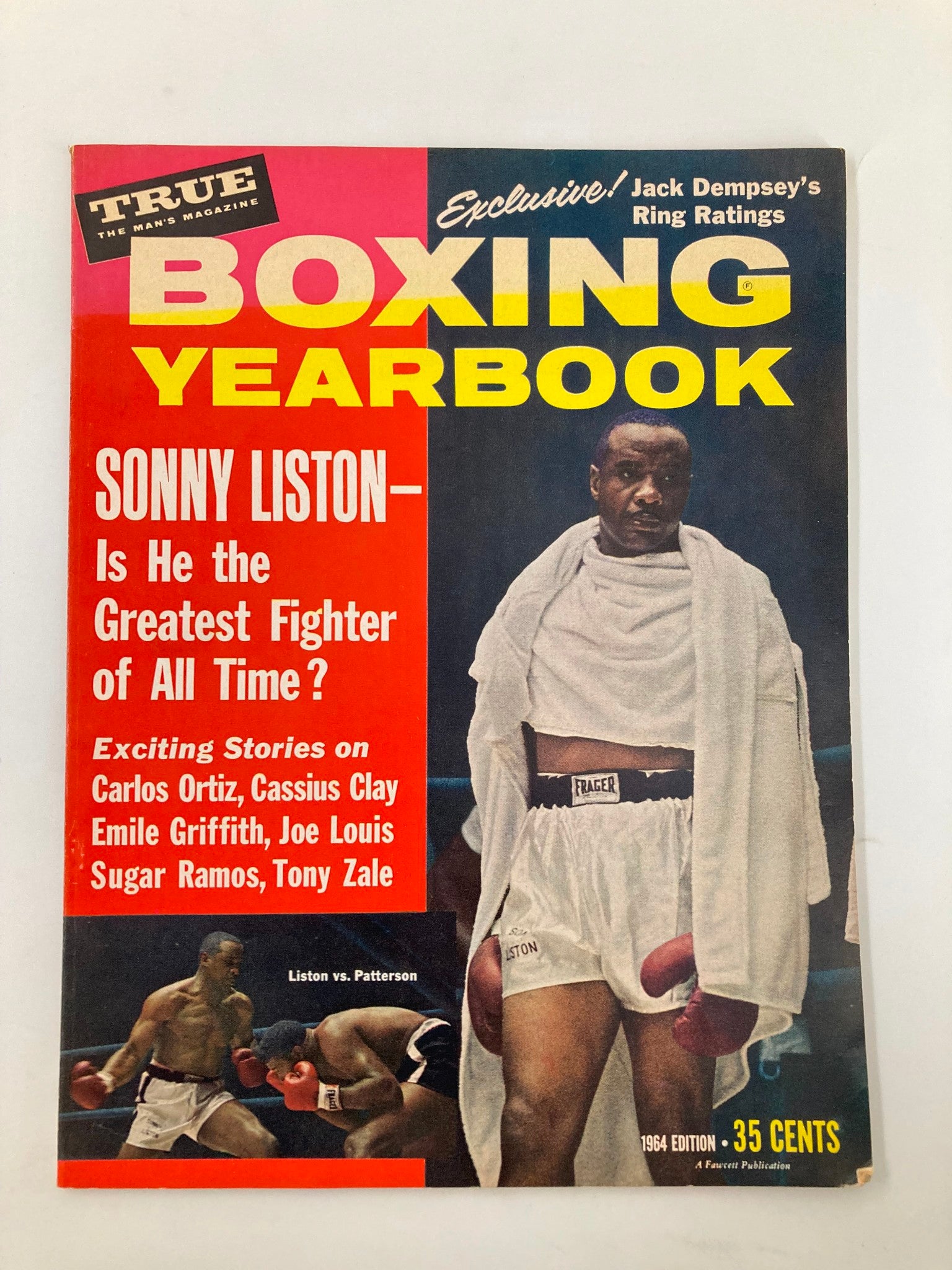 VTG Boxing Yearbook 1964 Edition Sonny Liston v Floyd Patterson No Label