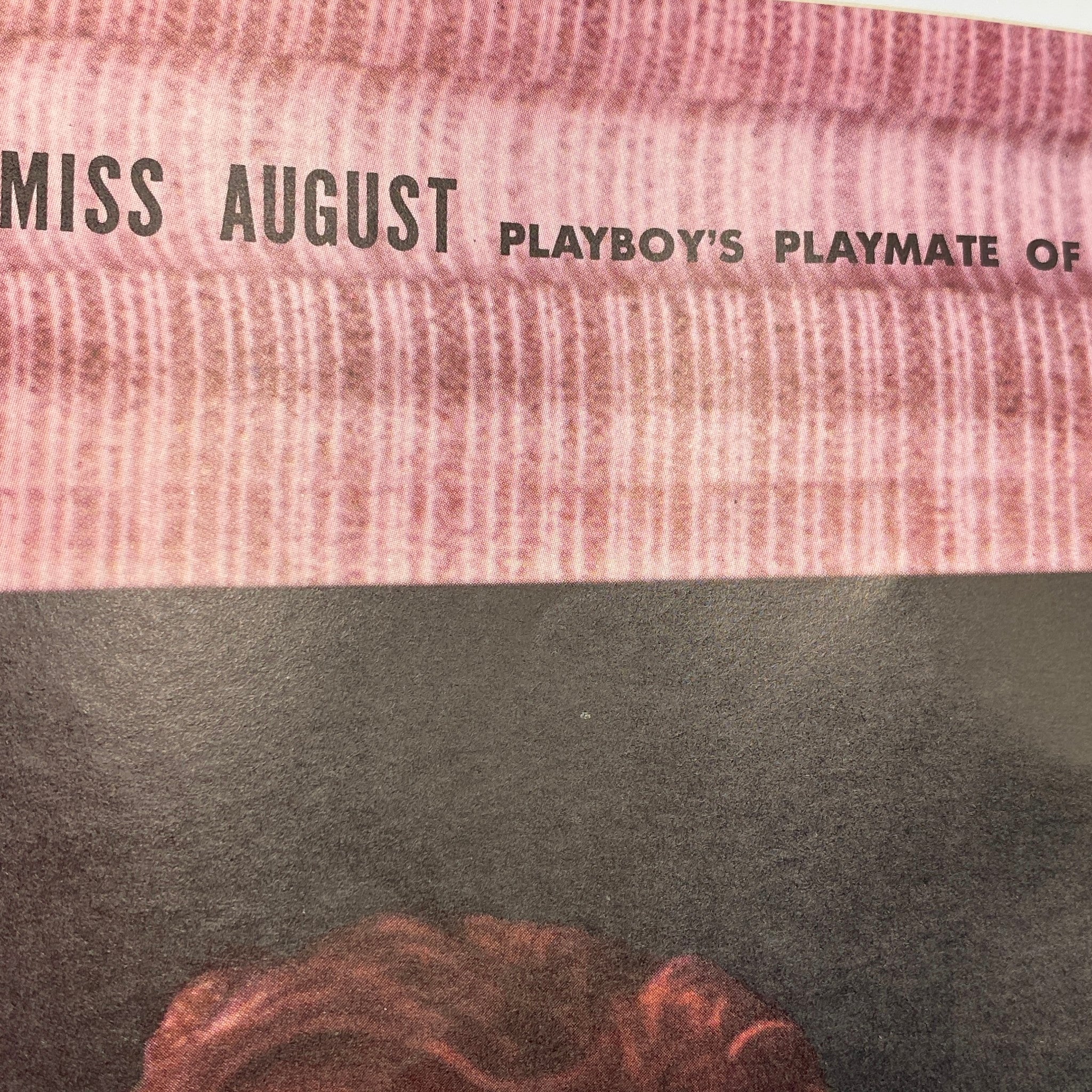 VTG Playboy Magazine August 1959 Playmate Clayre Peters w Centerfold No Label