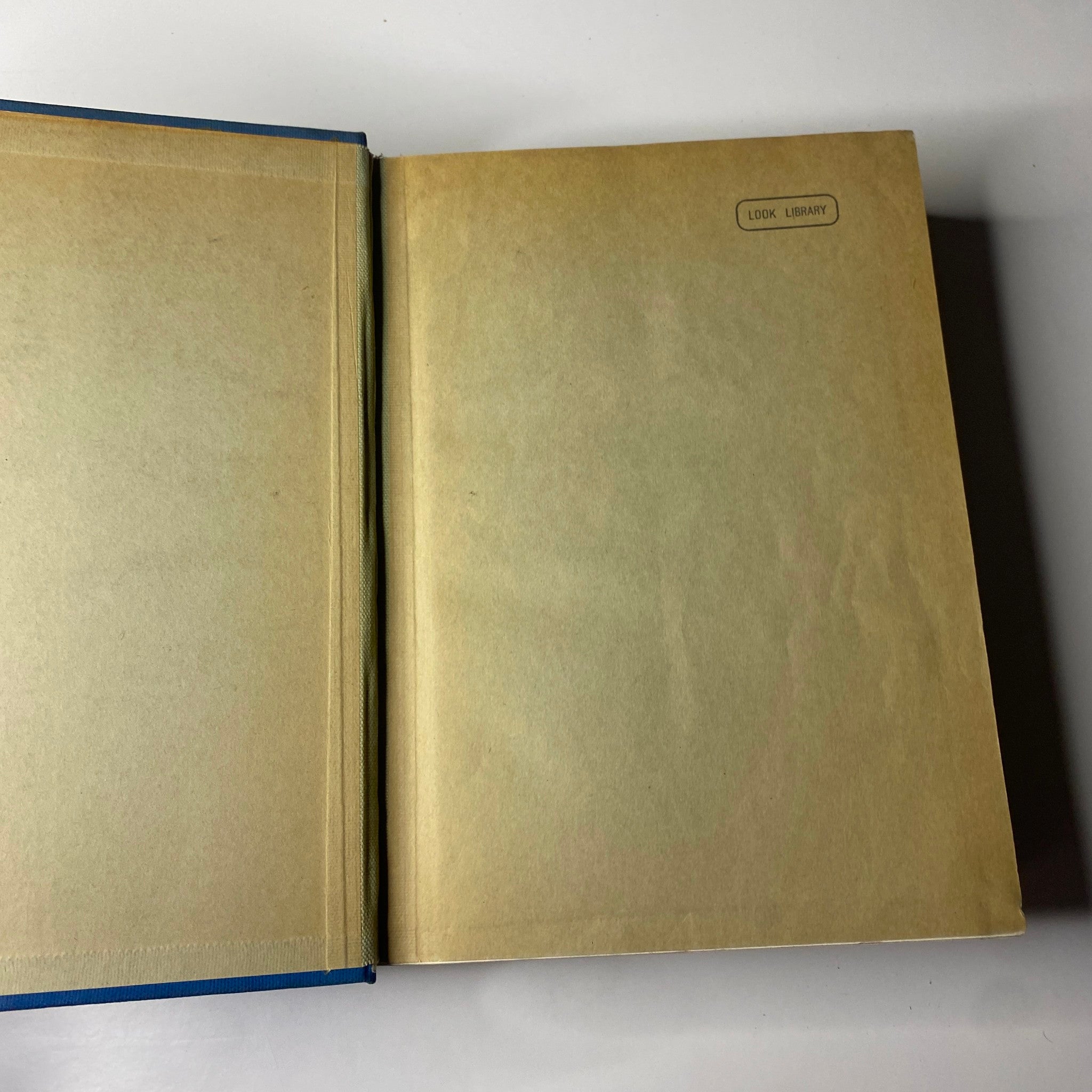 Interior page of the Time Magazine Library Bound January 4-March 29 1937 showing blank pages.