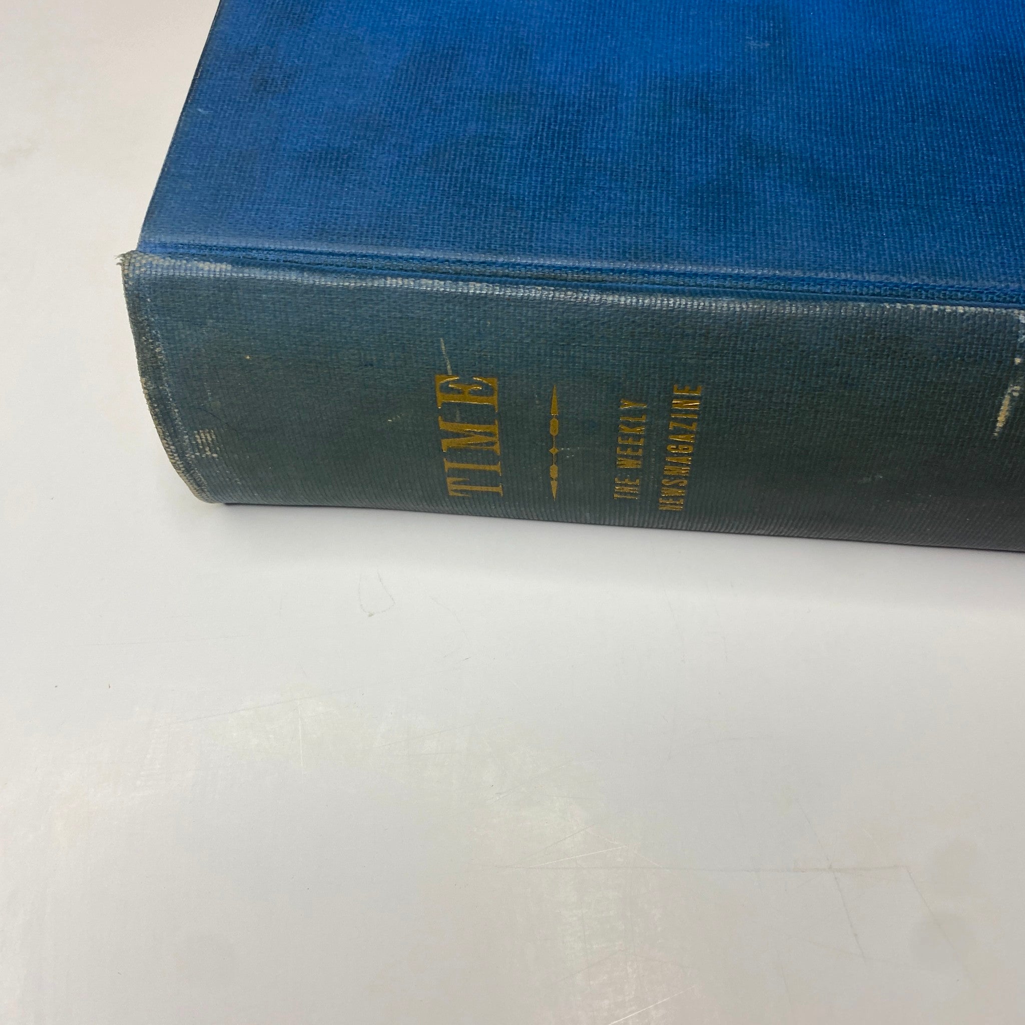 Time Magazine 1937 July-Dec Bound edition, showcasing the spine with the title 'Time' in gold letters.