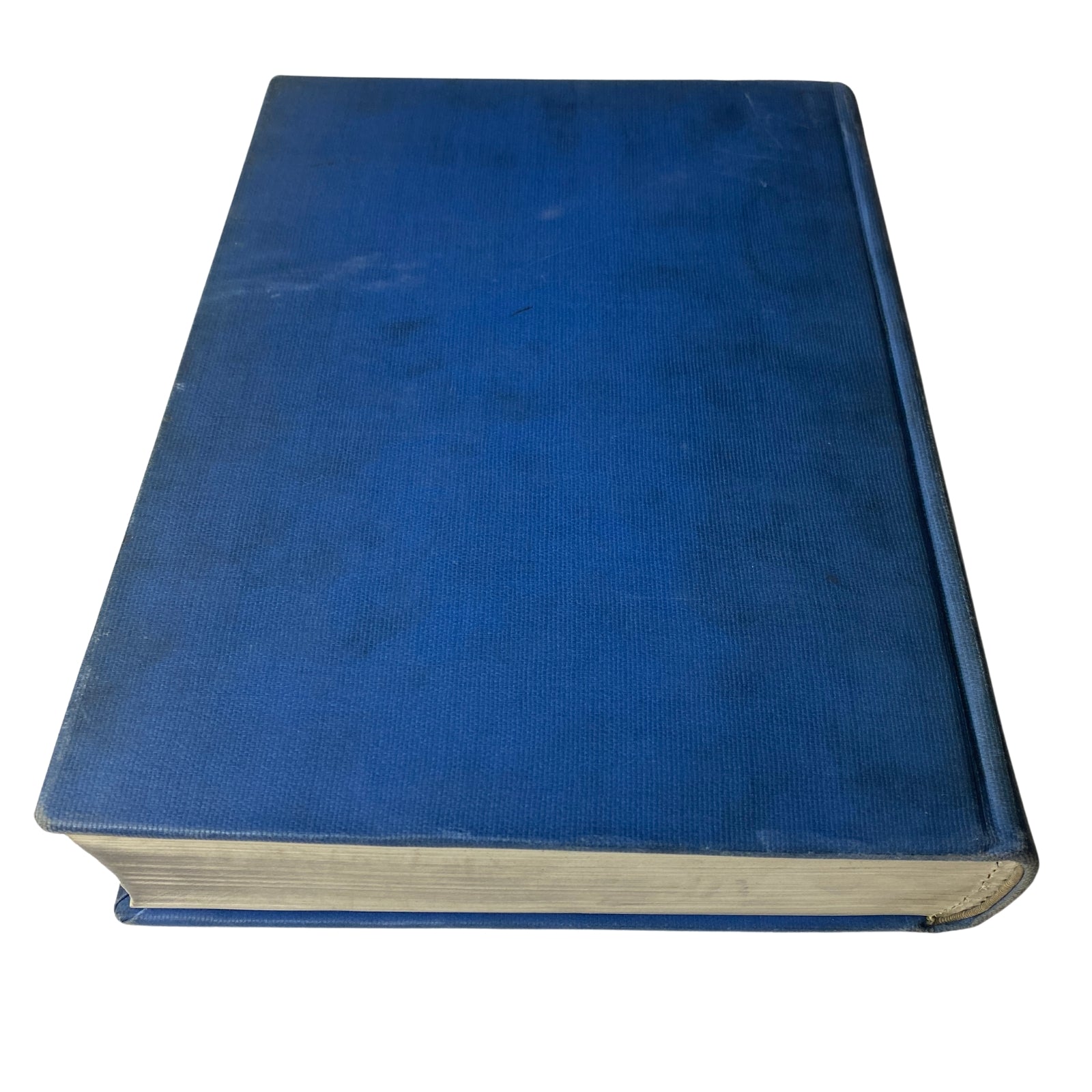 Side view of the blue hardcover of Time Magazine Library Bound October 7- December 30, 1935.