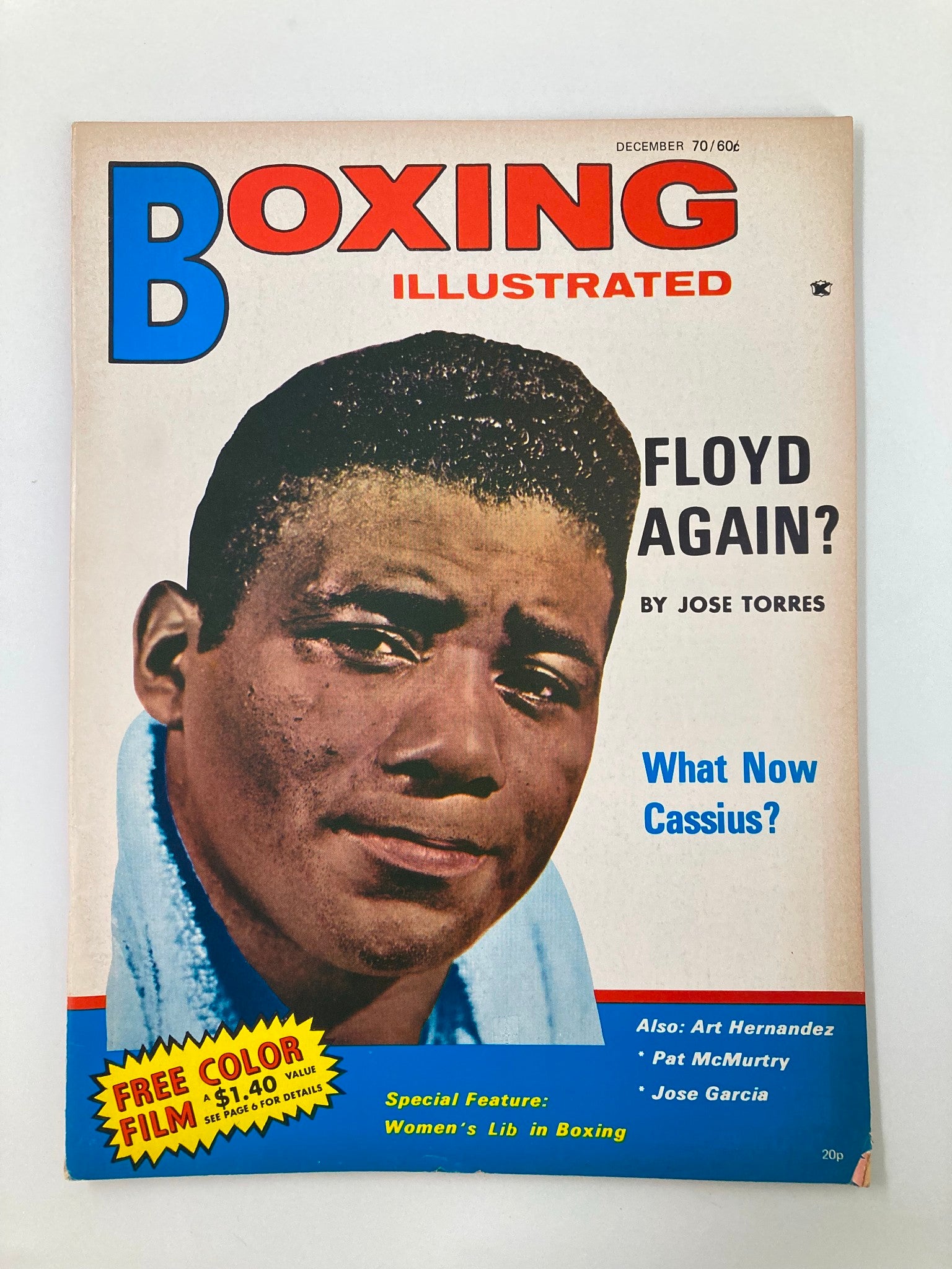 VTG Boxing Illustrated Magazine December 1970 Floyd Patterson No Label