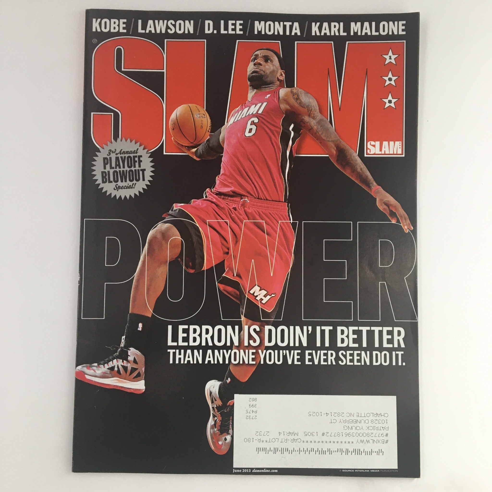 Slam Magazine June 2013 NBA LeBron James, DeAndre Jordan, w Poster