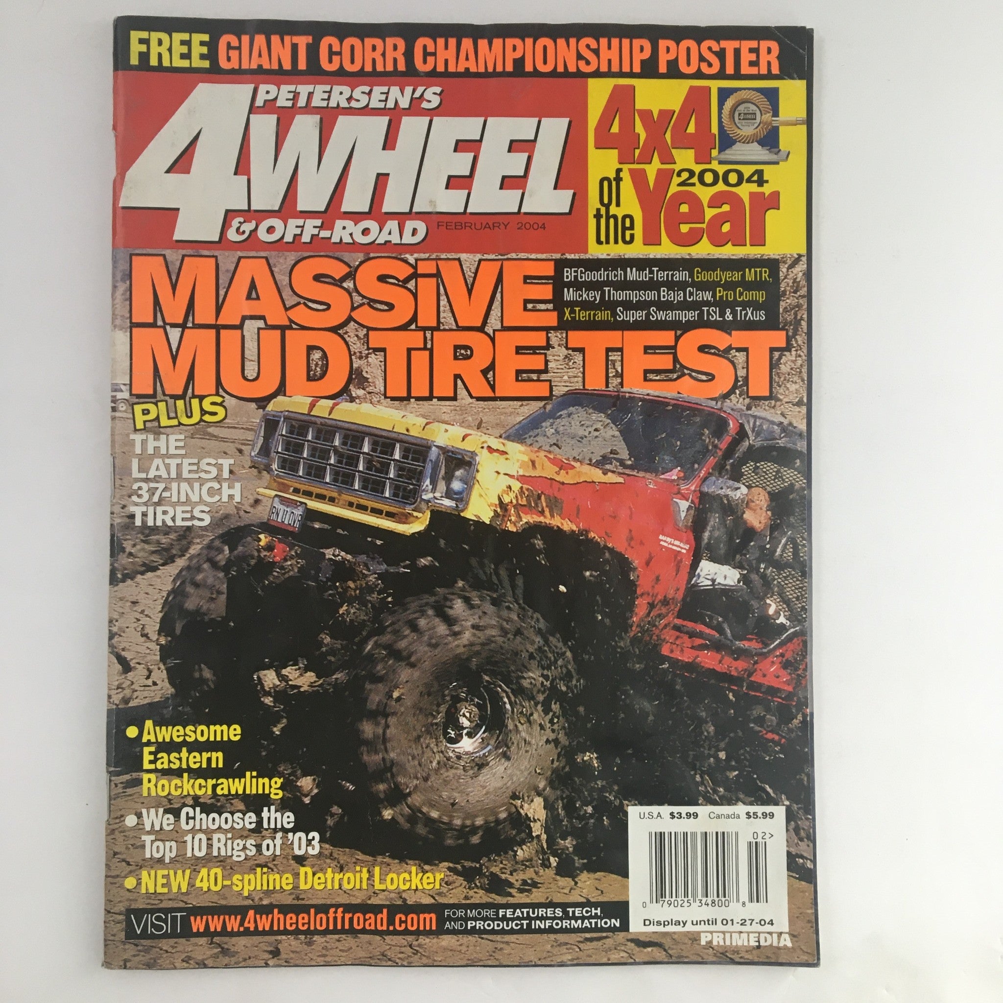 Petersen's 4 Wheel & Off-Road Magazine February 2004 Massive Mud Tire Test