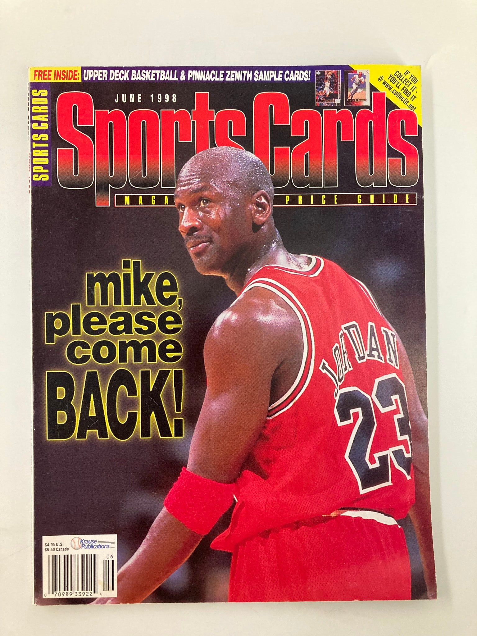 Sports Cards Magazine June 1998 Michael Jordan Please Come Back No Label