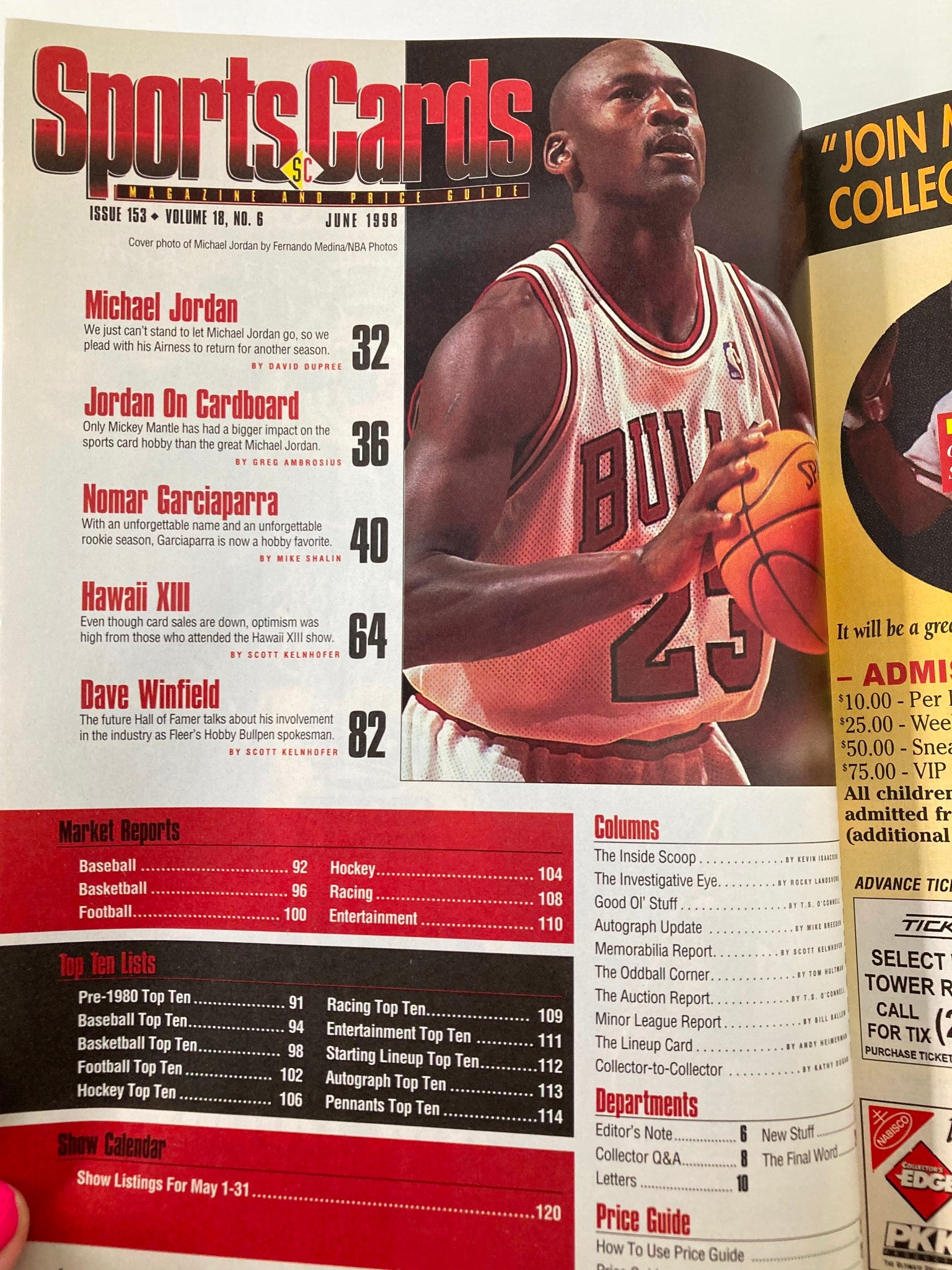 Sports Cards Magazine June 1998 Michael Jordan Please Come Back No Label