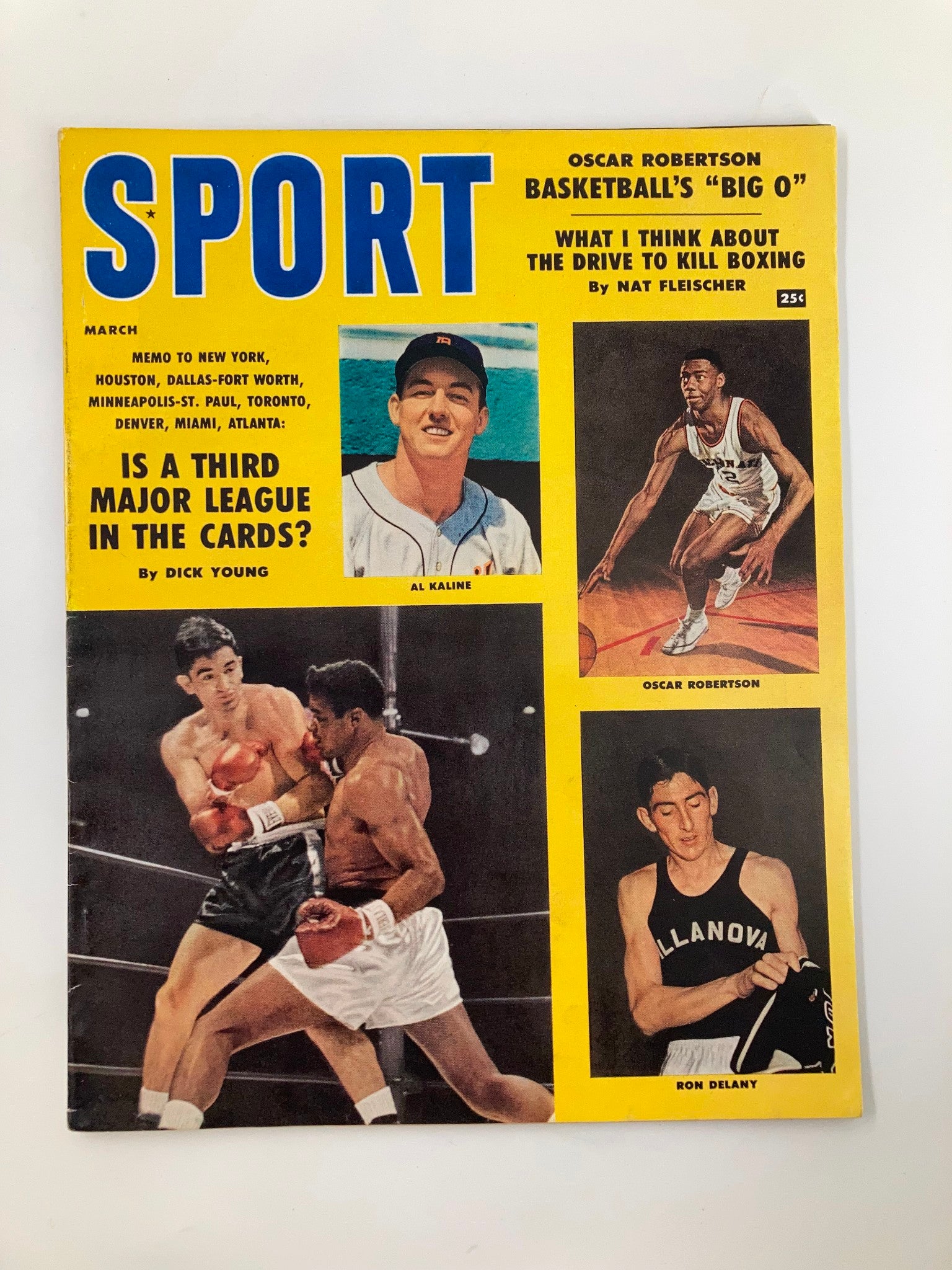 VTG Sport Magazine March 1959 Al Kaline, Oscar Robertson, Ron Delany No Label