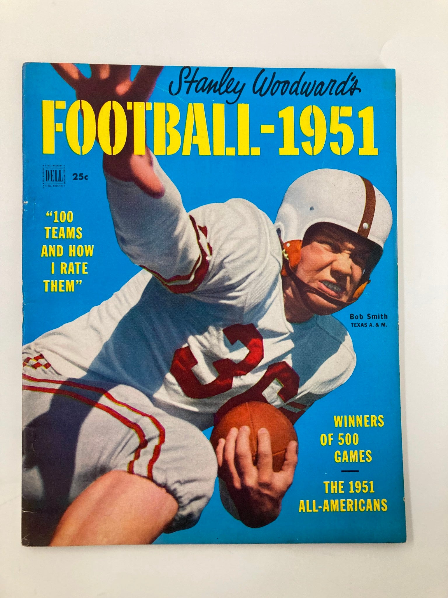 VTG Stanley Woodward's Football 1951 Bob Smith Texas A & M No Label