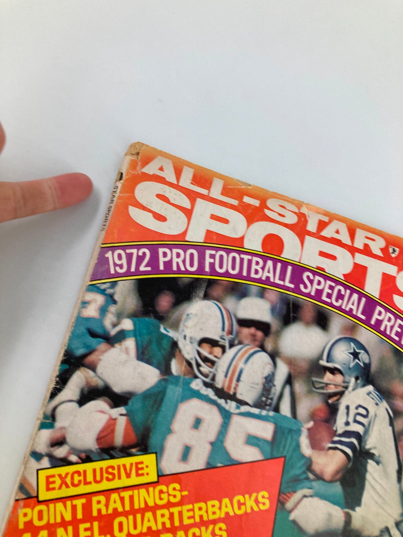 VTG All-Star Sports 1972 Pro Football The Experts Talk About Staubach No Label