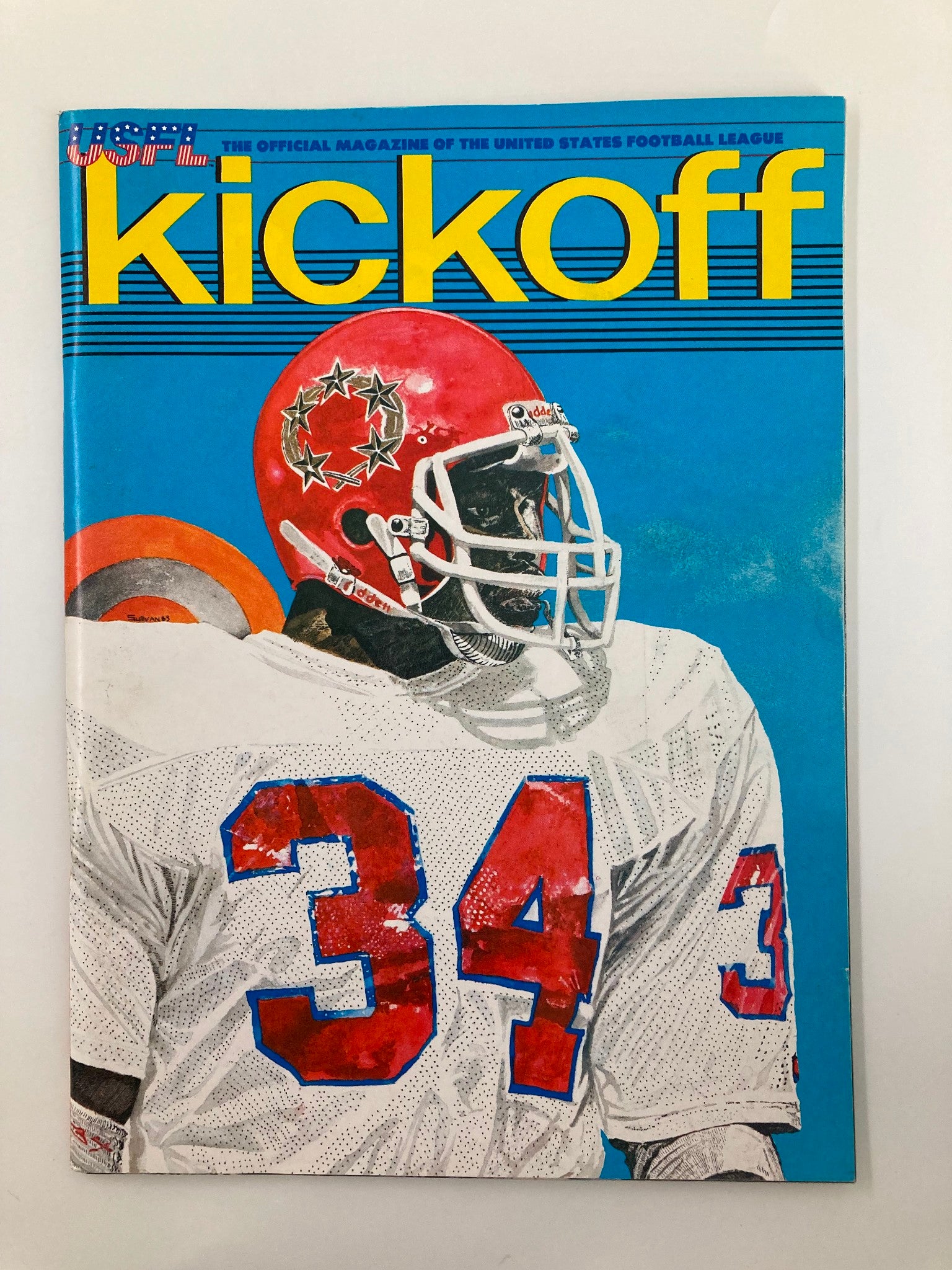 VTG USFL Kickoff Magazine 1983 Vol 1 #4 Player Profile Herschel Walker No Label