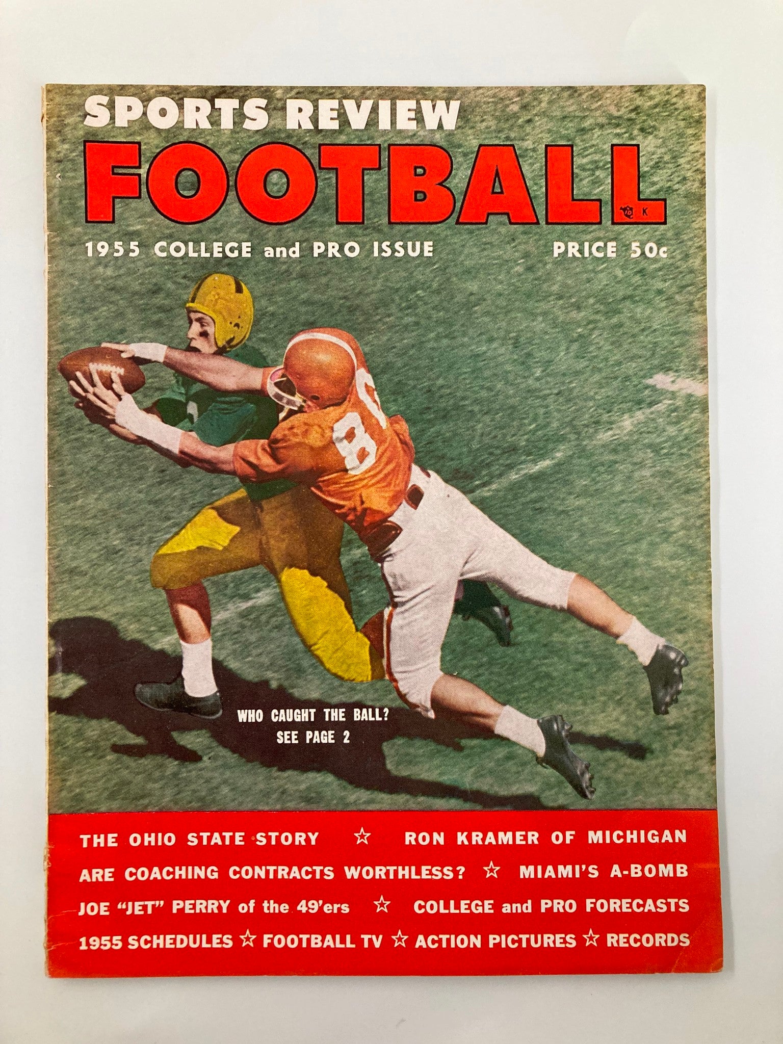 VTG Sports Review Football 1955 Miami's A-Bomb Joe 'Jet' Perry 49ers No Label