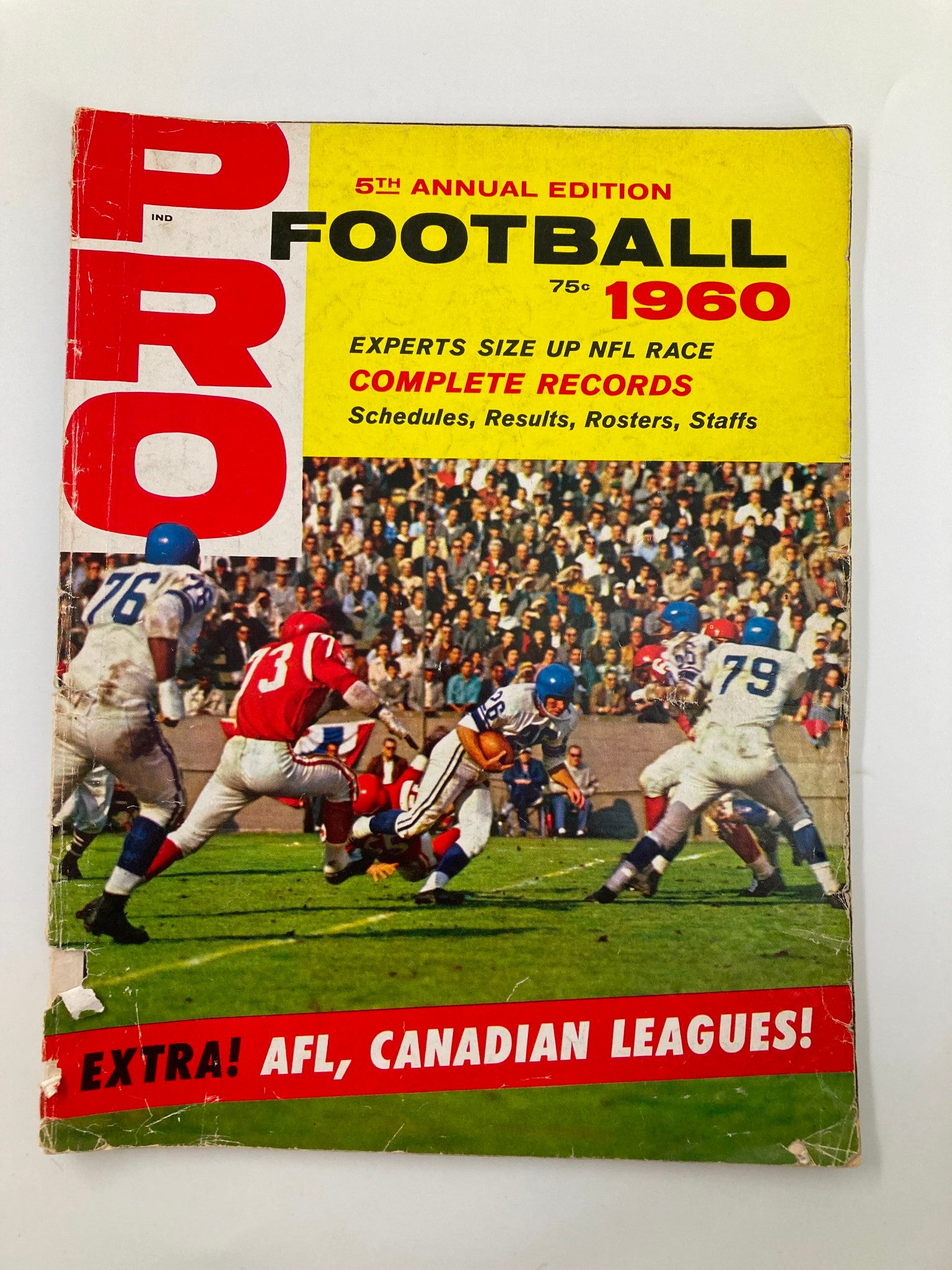 VTG Pro Football 1960 Annual Edition NFL Championship Games Statistics No Label