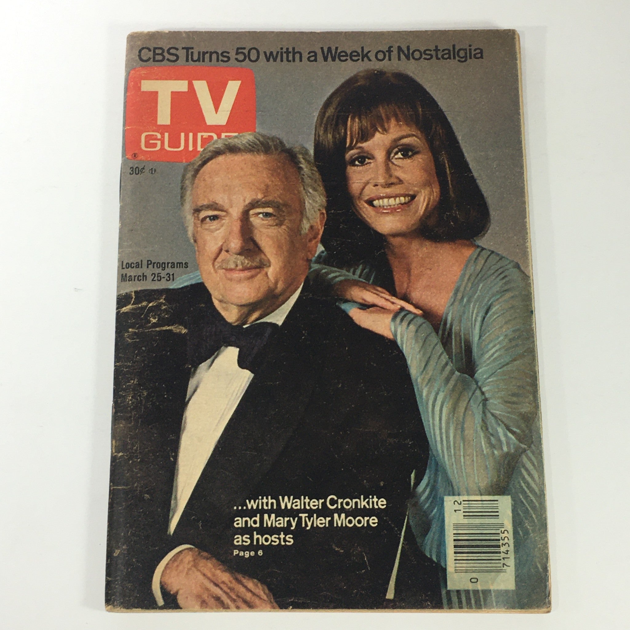 VTG TV Guide Magazines March 25-31 1978 - Walter Cronkite / Mary Tyler Moore