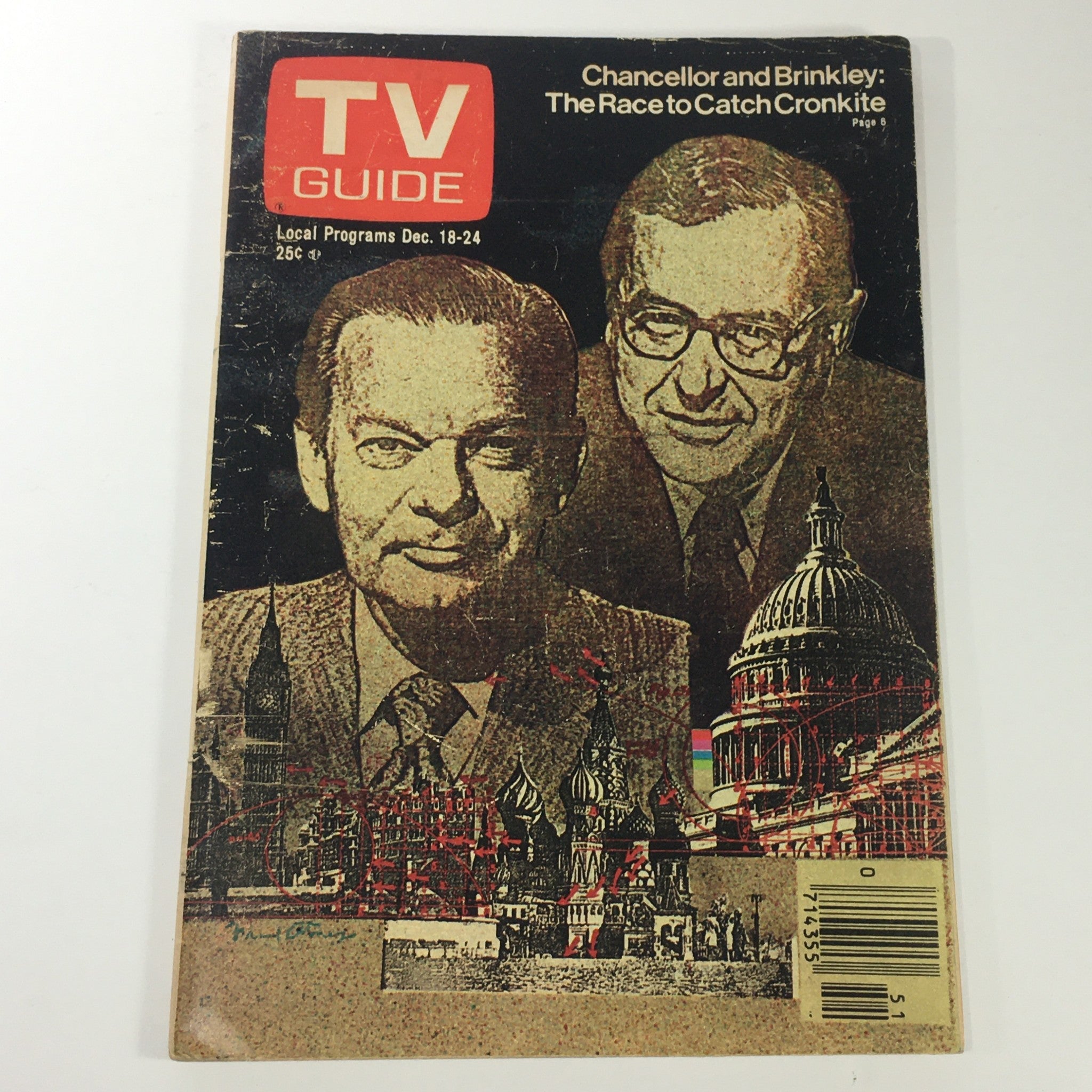 VTG TV Guide Magazines December 18-24 1976 - John Chancellor /  David Brinkley