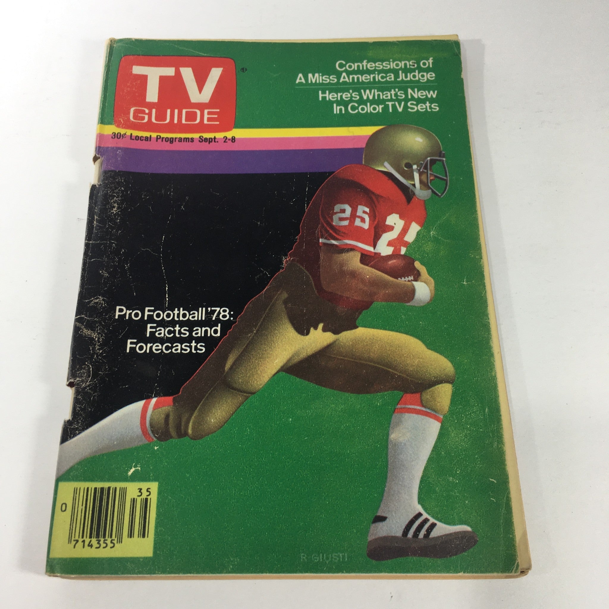 VTG TV Guide Magazines September 2-8 1978 - Ricardo Giusti / Newsstand