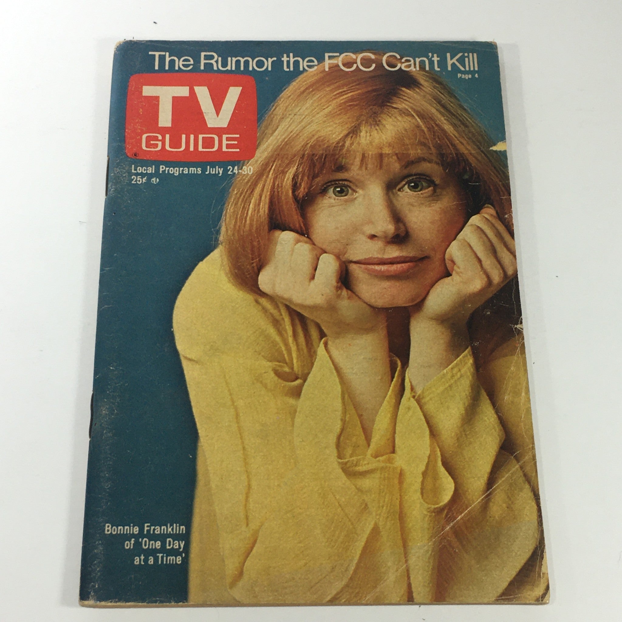 VTG TV Guide Magazines July 24-30 1976 Vol. 24 #30 - Bonnie Franklin / Newsstand