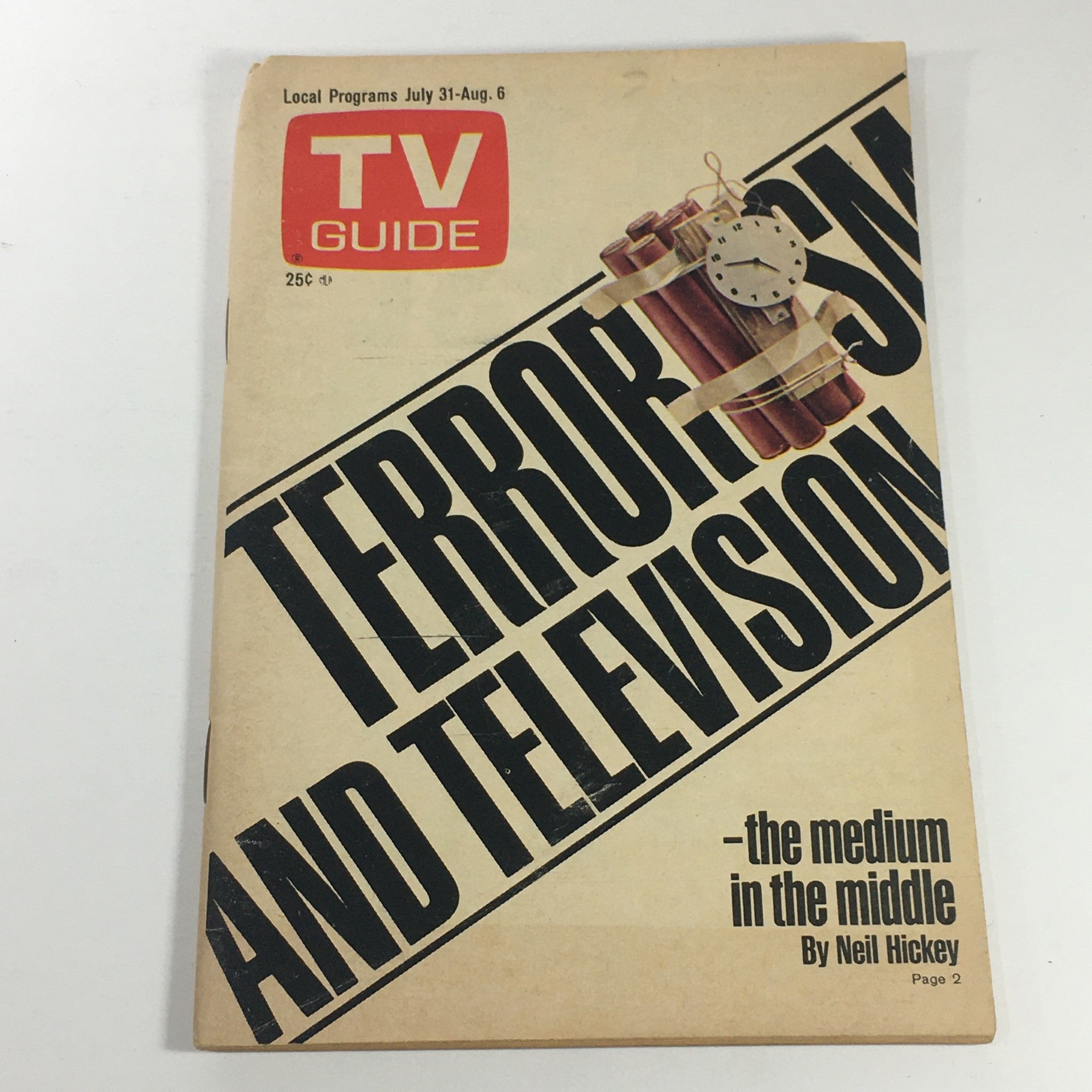 VTG TV Guide Magazines July 31-August 6 1976 Vol. 24 #31 Terrorism & Television