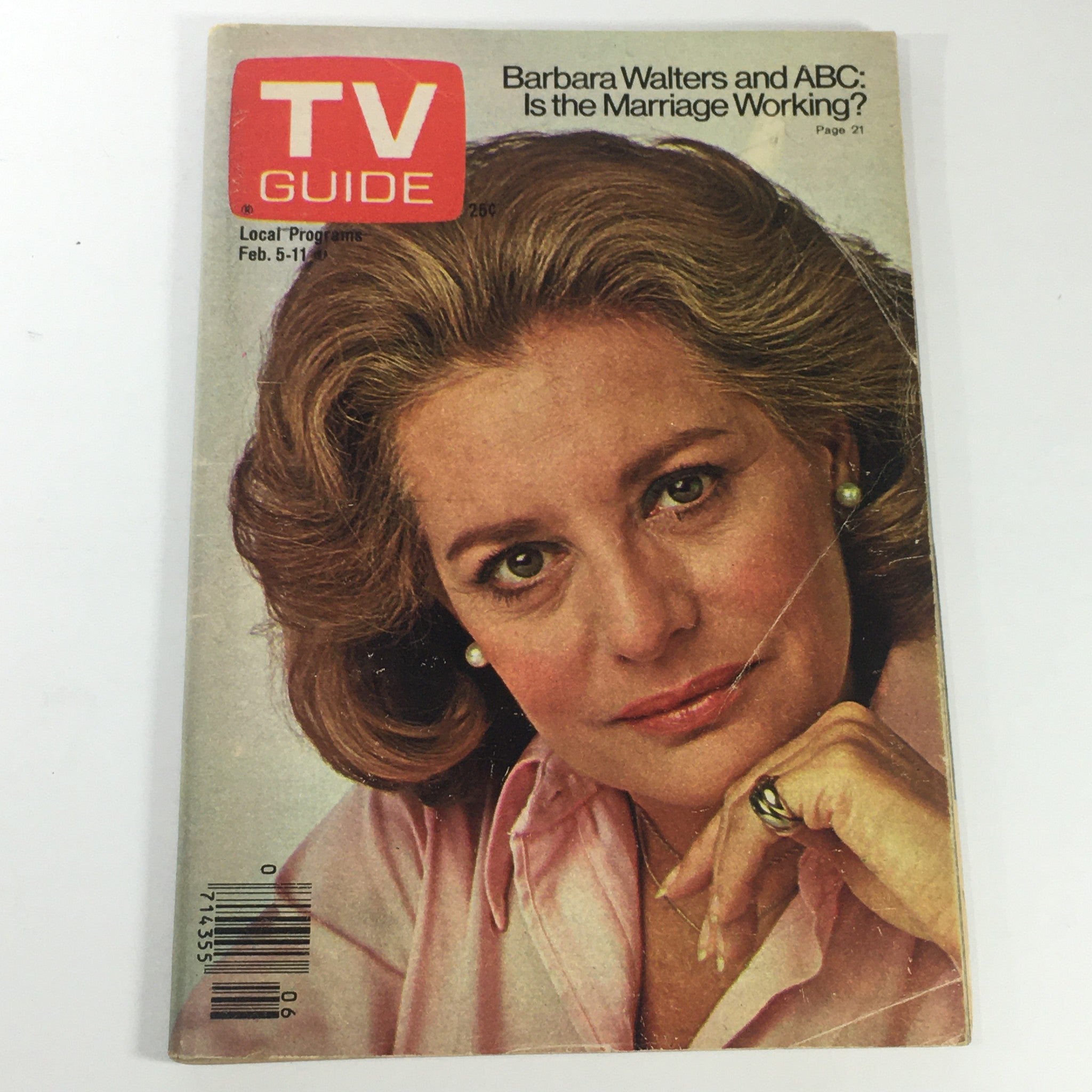 VTG TV Guide Magazines February 5-11 1977 Vol 25 #6 - Barbara Walters Newsstand