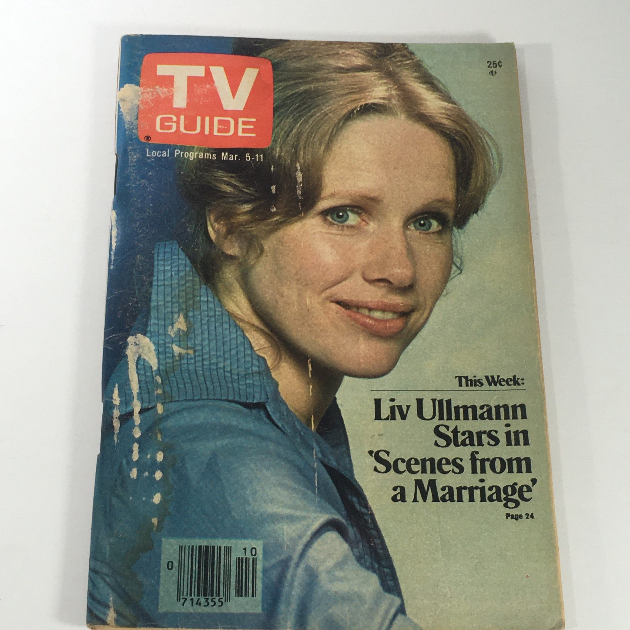 VTG TV Guide Magazines March 5-11 1977 Vol 25 #10 - Liv Ullman / David Janssen