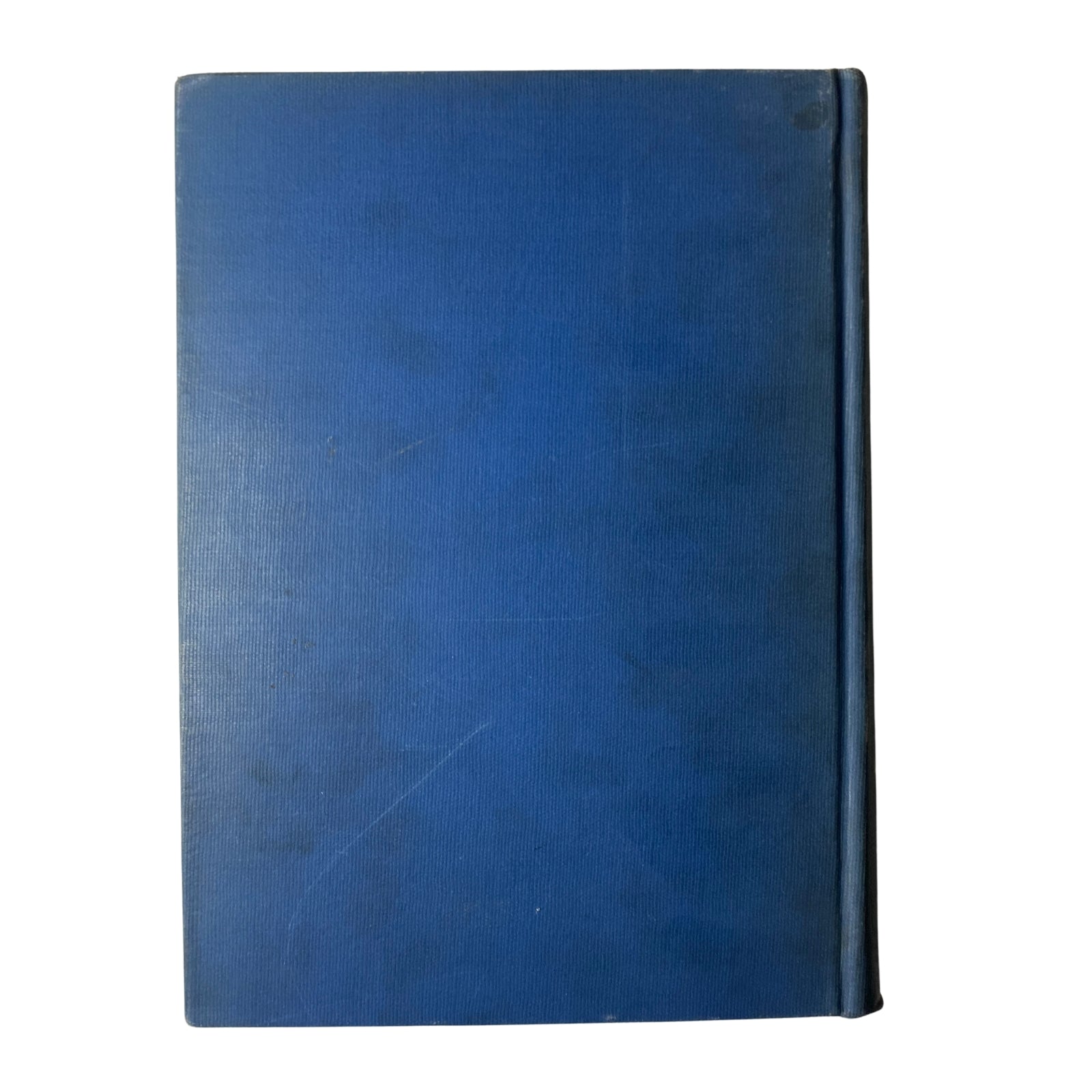 Back cover of Time Magazine Library Bound January - March 25, 1940, featuring a plain blue cover, representative of vintage library-bound editions.