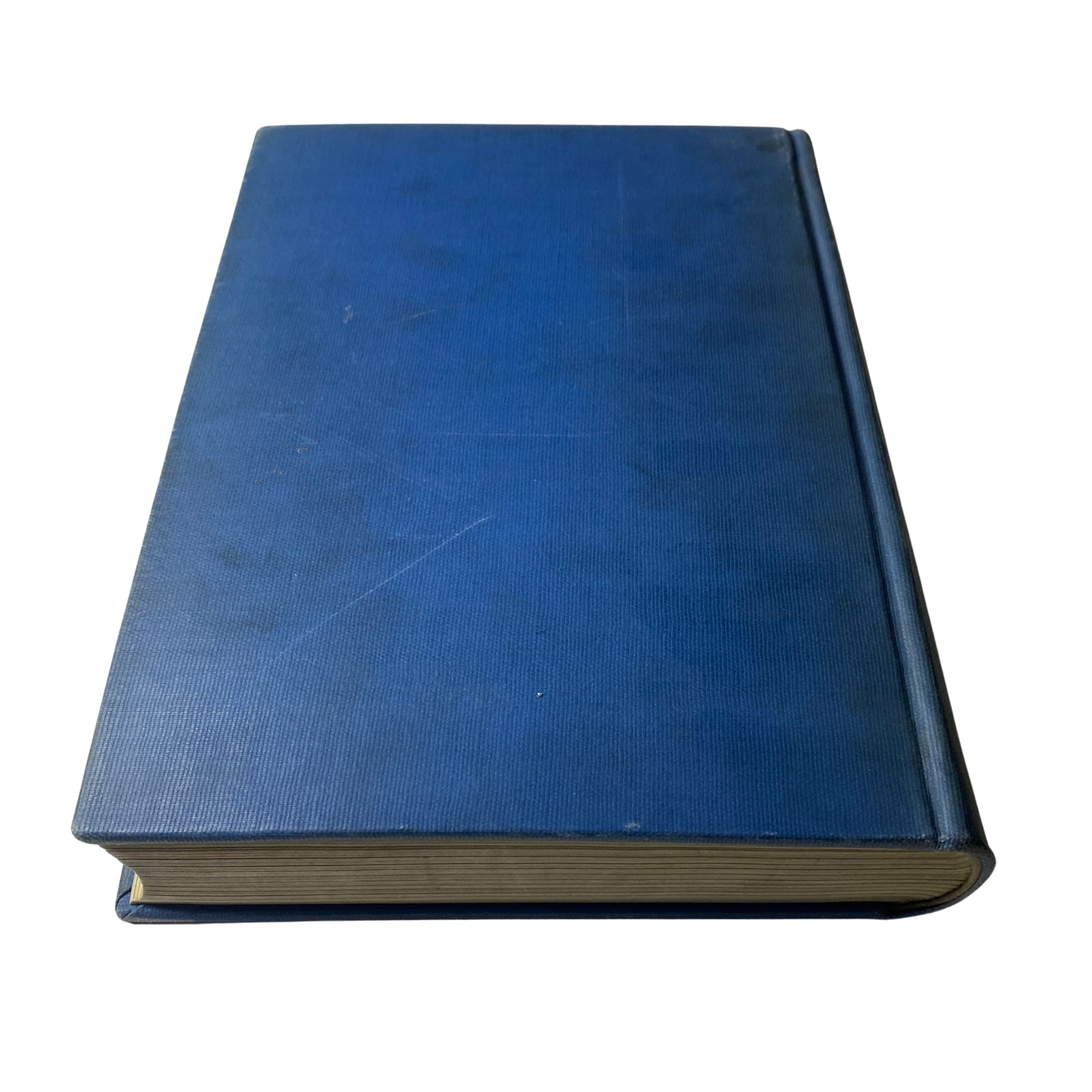 Side view of Time Magazine Library Bound January - March 25, 1940, displaying the book's spine and pages, indicative of its library-bound edition.