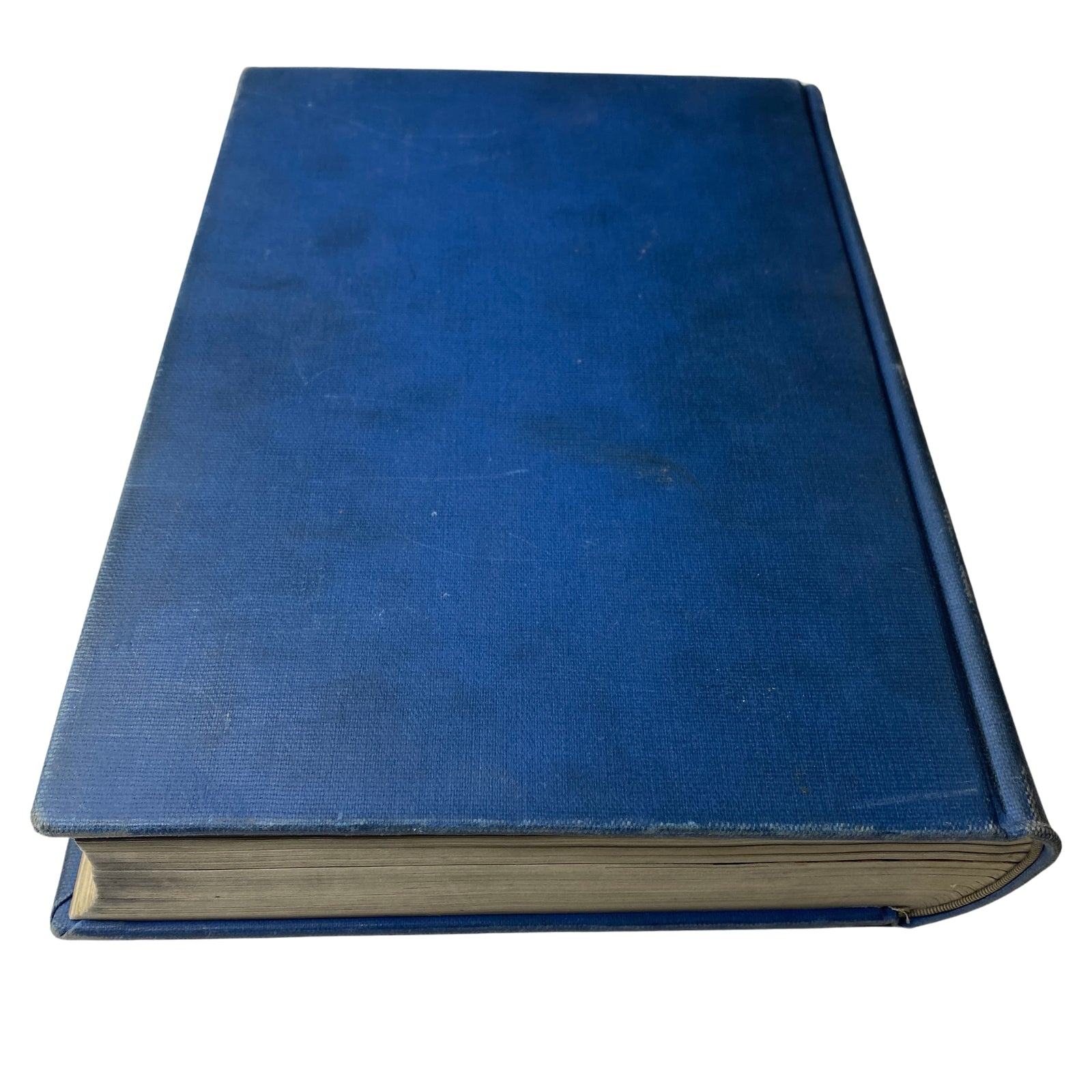 Side view of the Time Magazine Library Bound edition from January 3 to March 28, 1938, showcasing its blue cover and book spine.